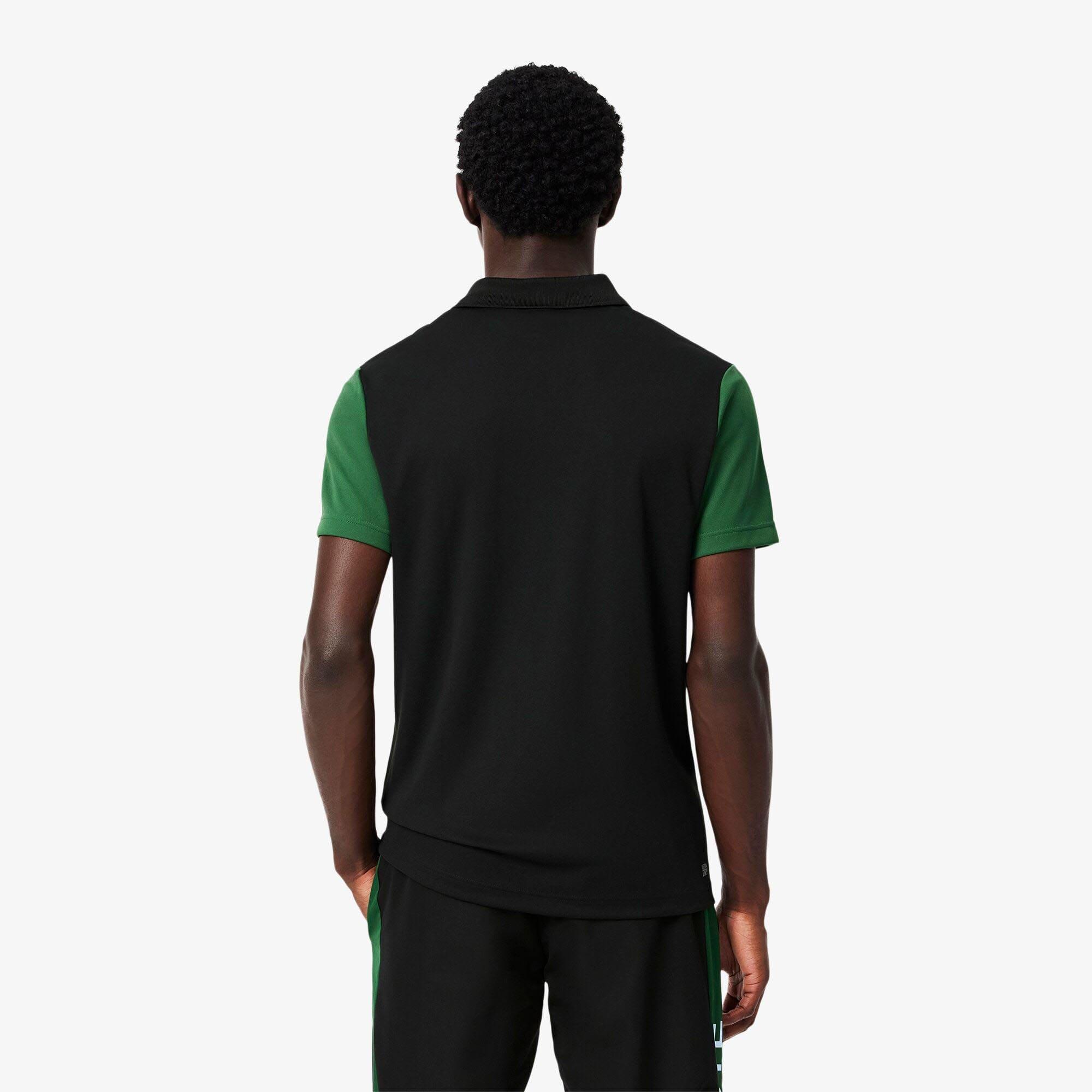 Black - Lacoste - Ultra Dry Print Branding Tennis Polo Shirt - 3