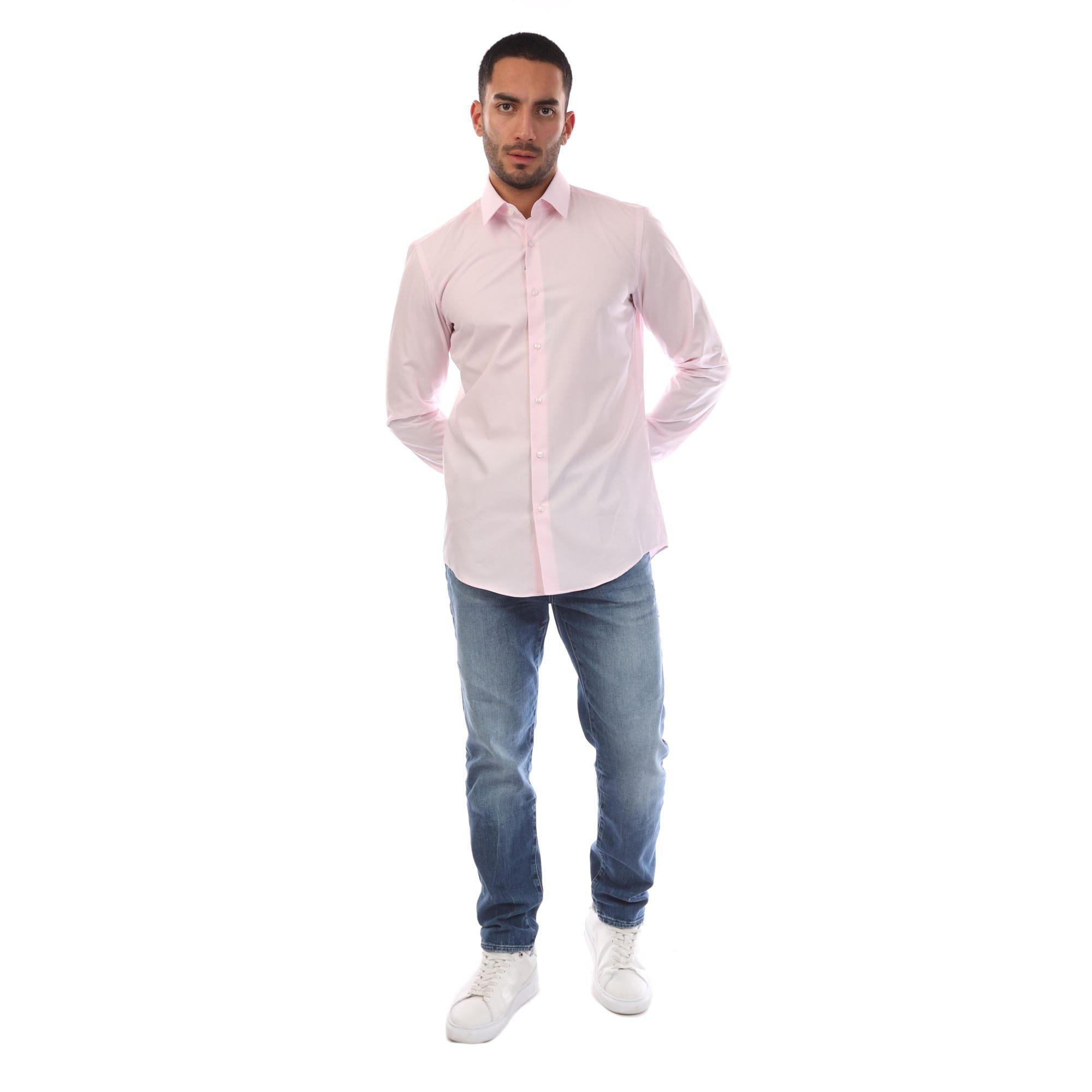Pink - Boss - H-Hank-S-Kent-C1-232 Shirt - 3