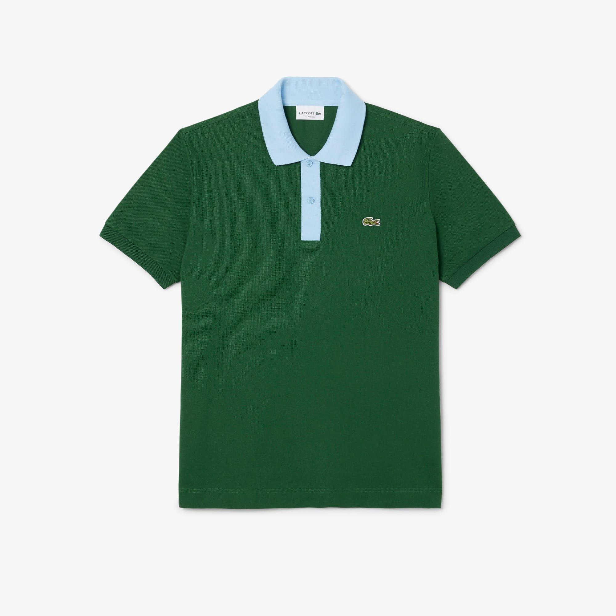 Green - Lacoste - Contrast Collar L.12.12 Polo Shirt - 1