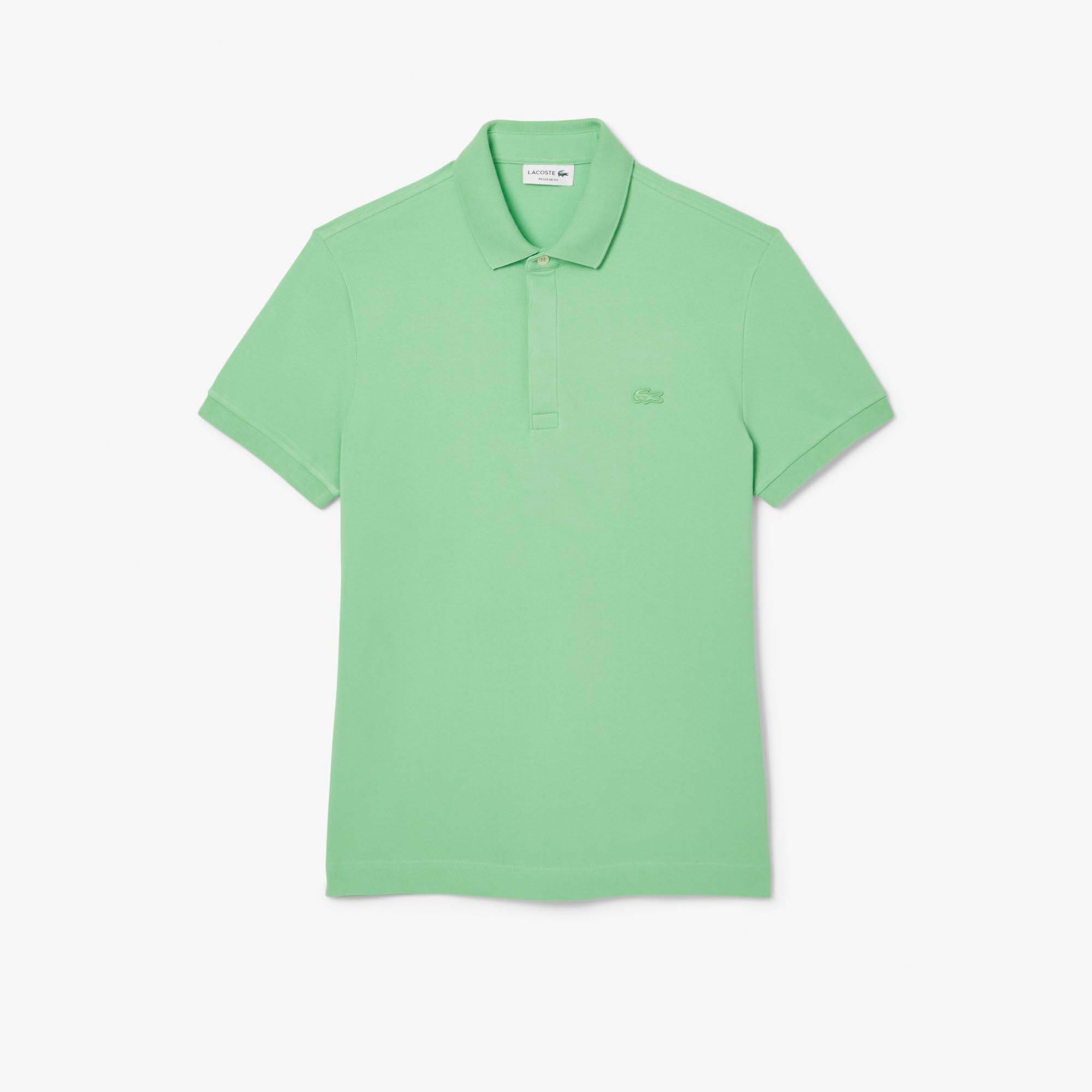 Green - Lacoste - Regular Fit Paris Stretch Piqu¿ Polo Shirt - 1