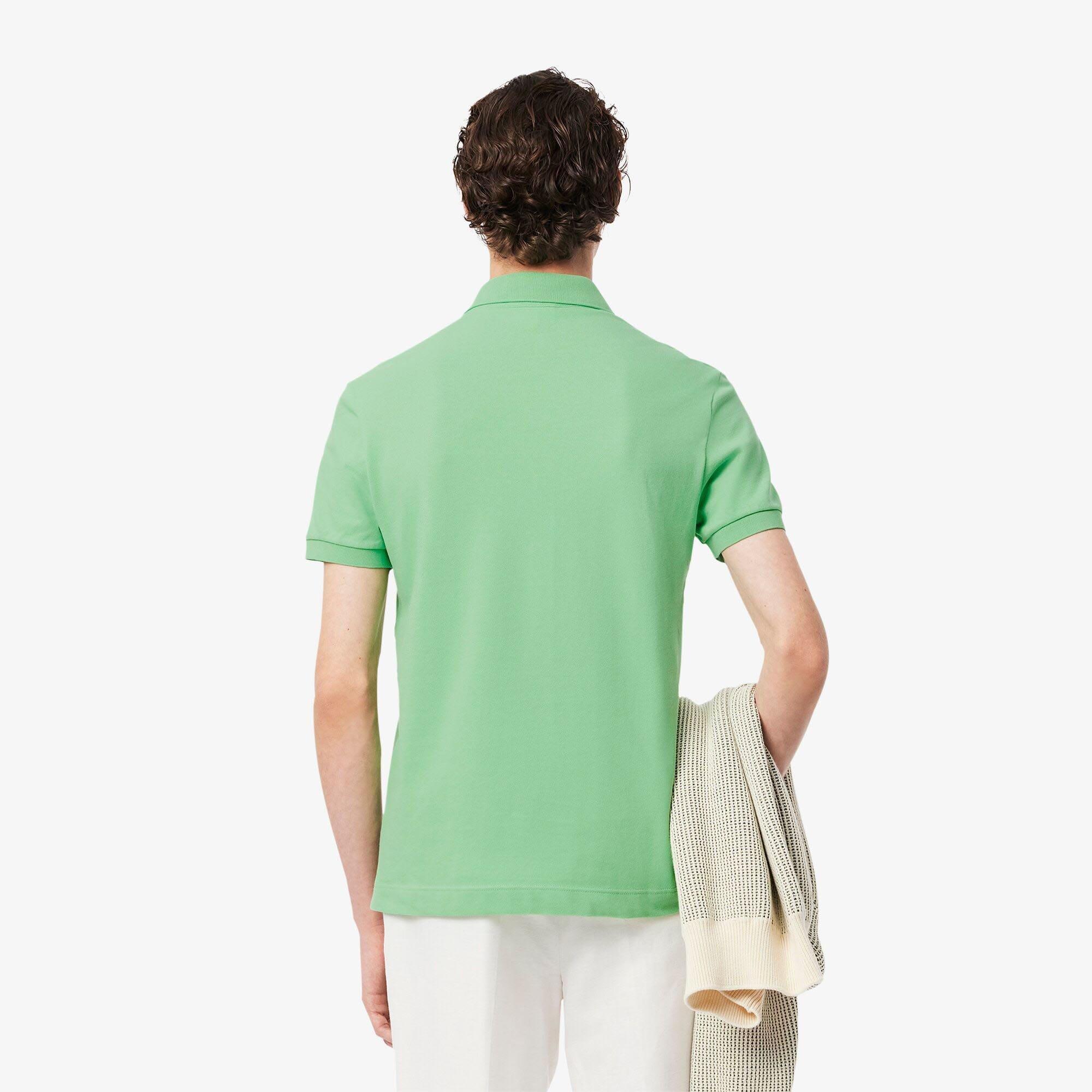 Green - Lacoste - Regular Fit Paris Stretch Piqu¿ Polo Shirt - 3