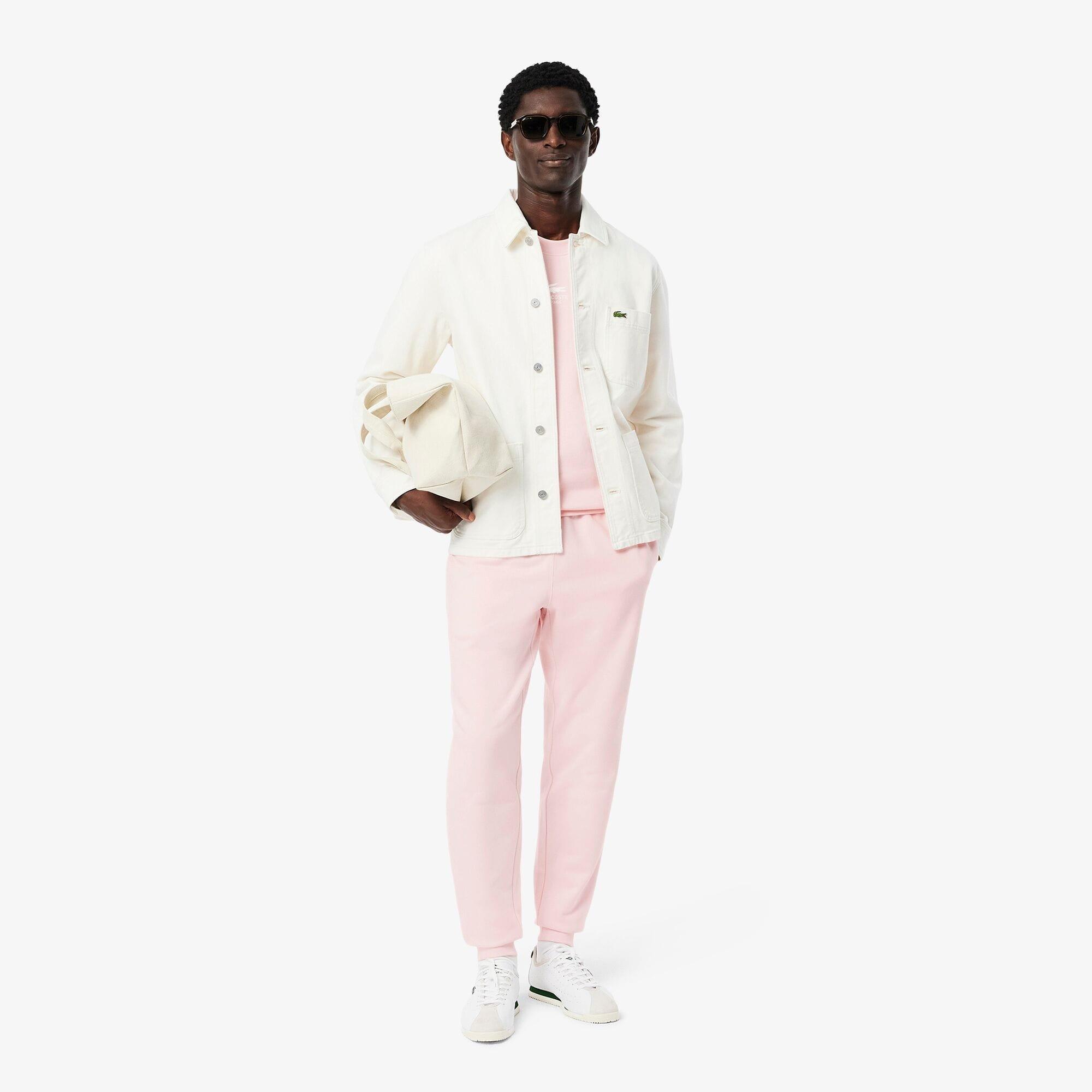 Pink - Lacoste - Printed Fleece Sweatshirt - 6