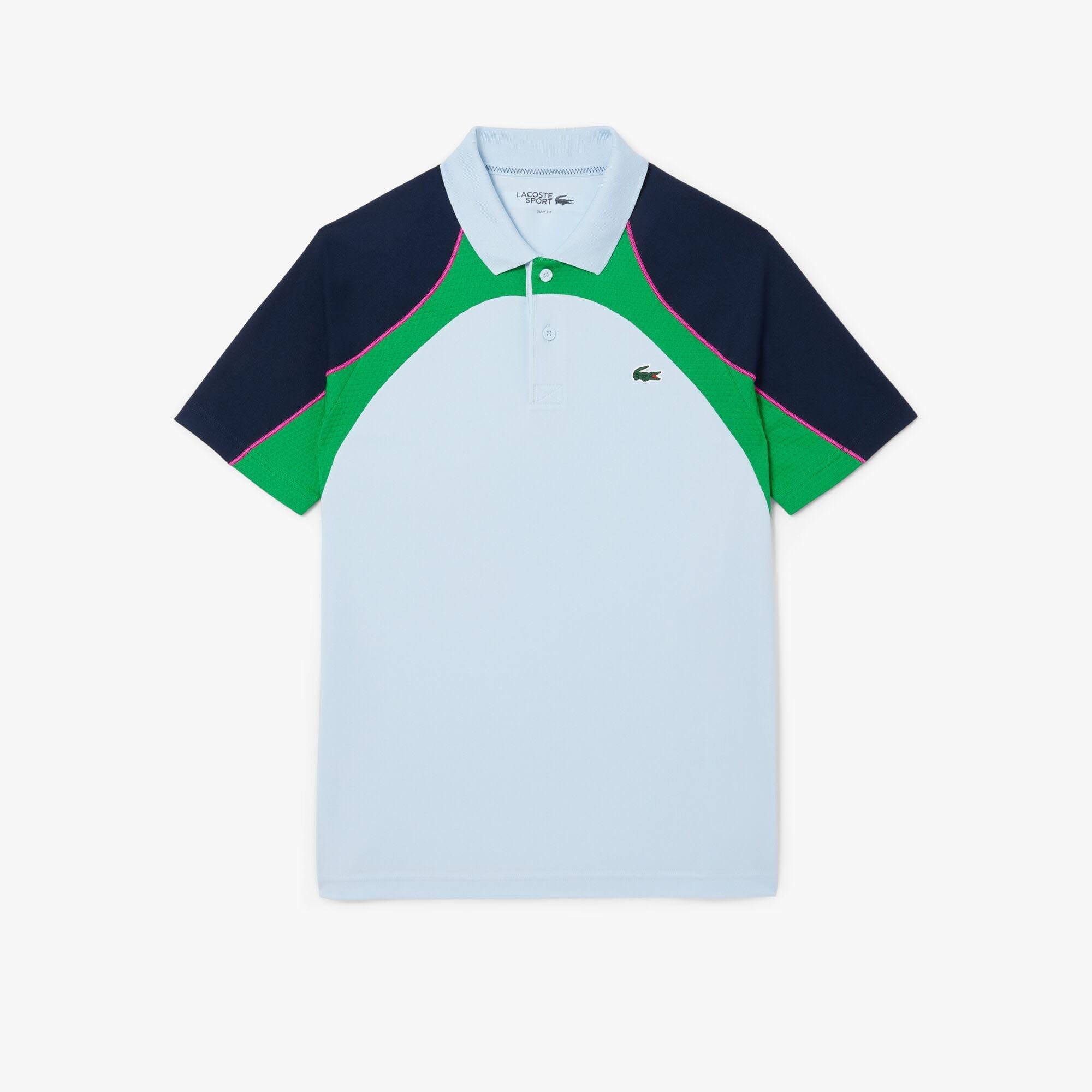 Blue - Lacoste - Ultra Dry Colour Block Tennis Polo Shirt - 1