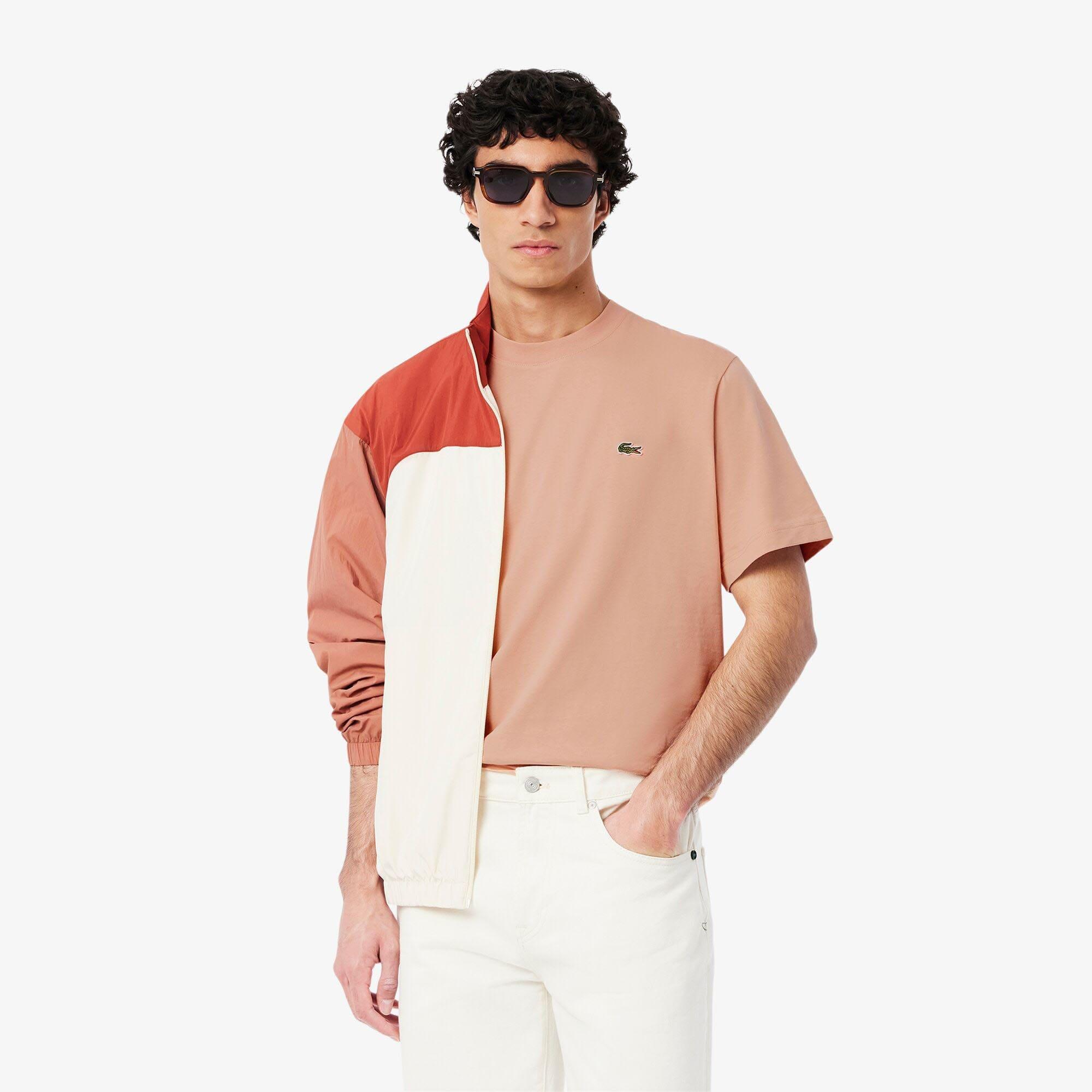 Orange - Lacoste - Cotton-T-Shirt - 2