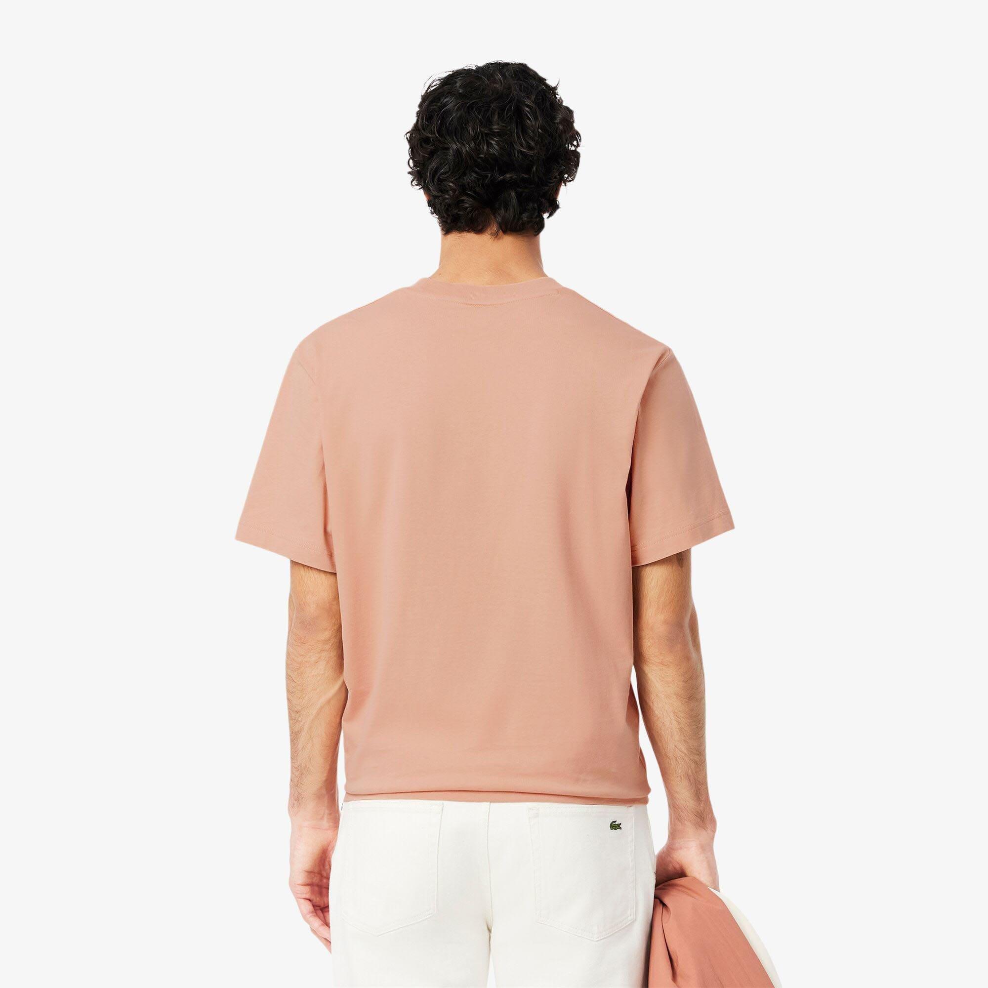 Orange - Lacoste - Cotton-T-Shirt - 3