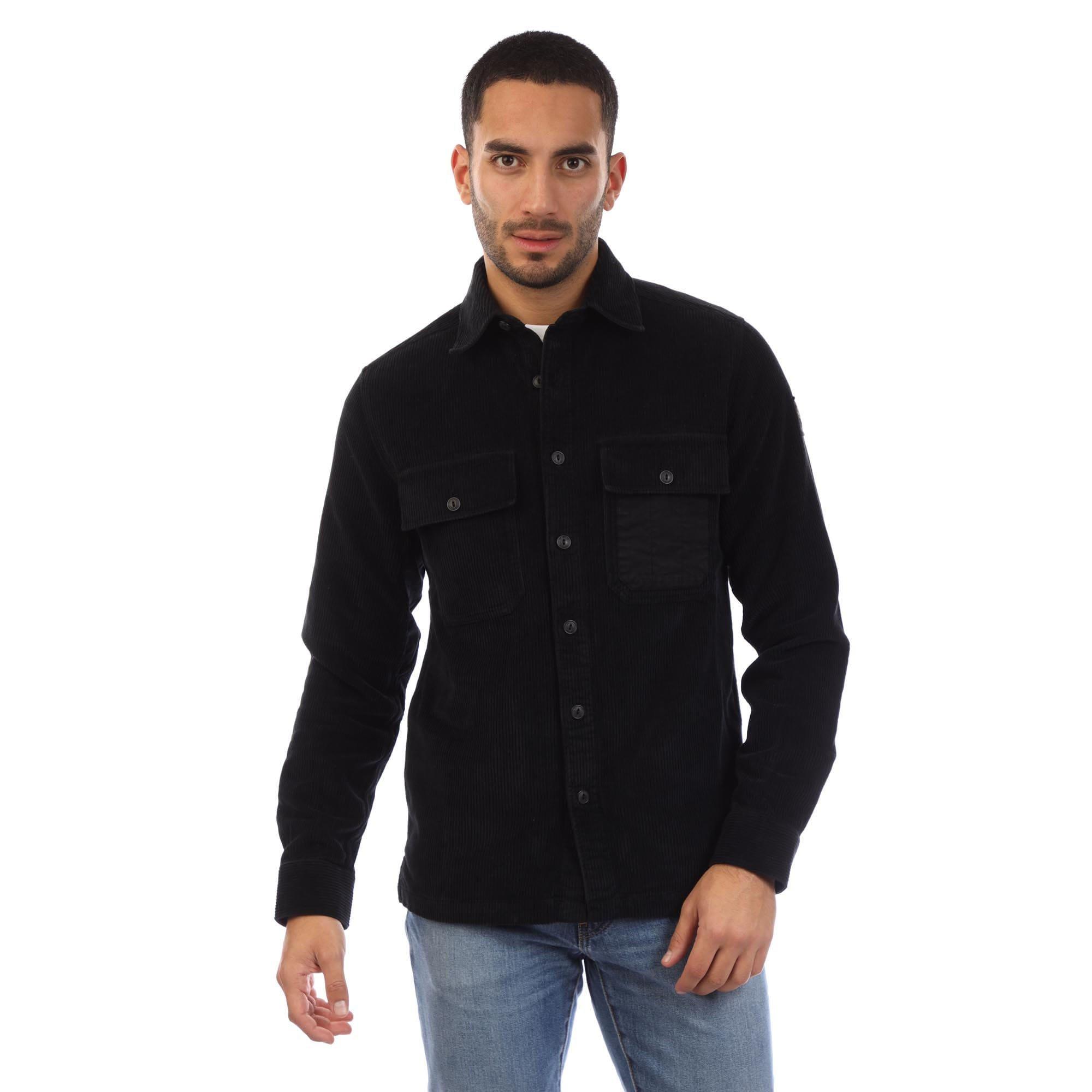 Black - Belstaff - Corduroy Fallgate Shirt - 1