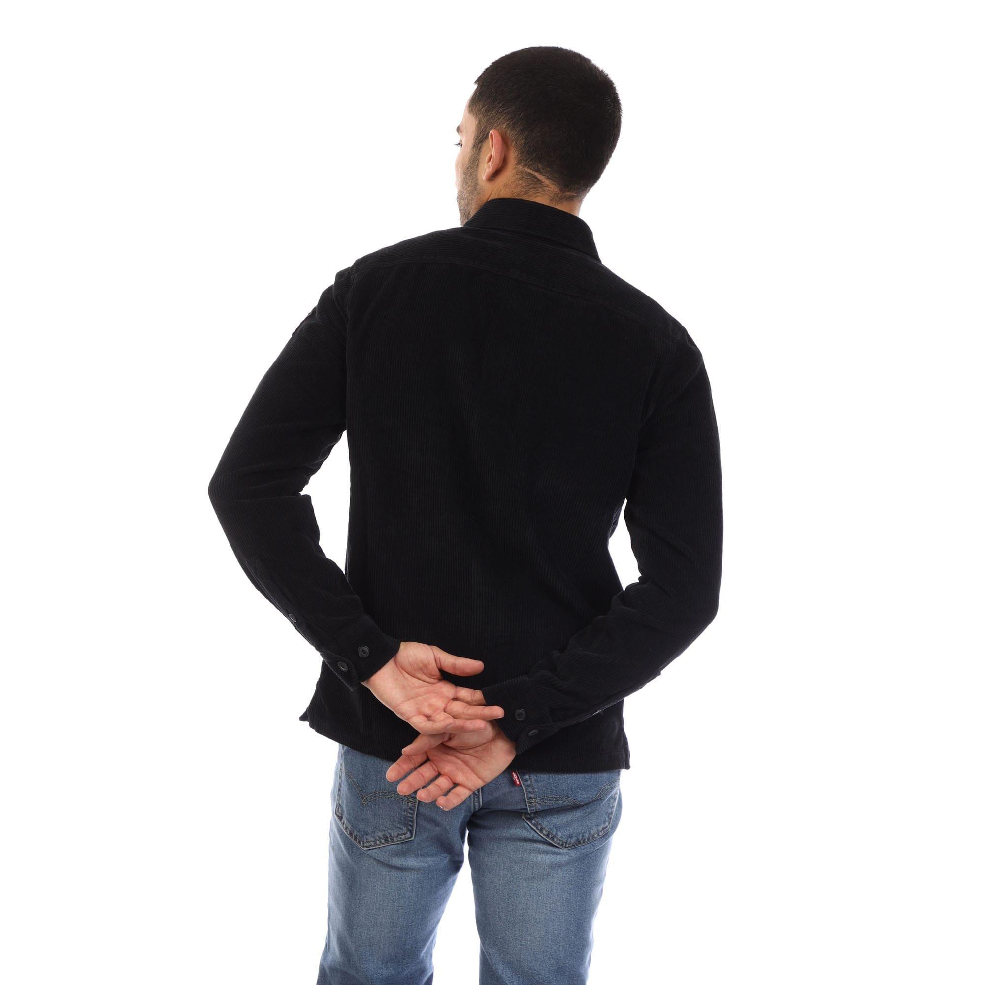 Black - Belstaff - Corduroy Fallgate Shirt - 2