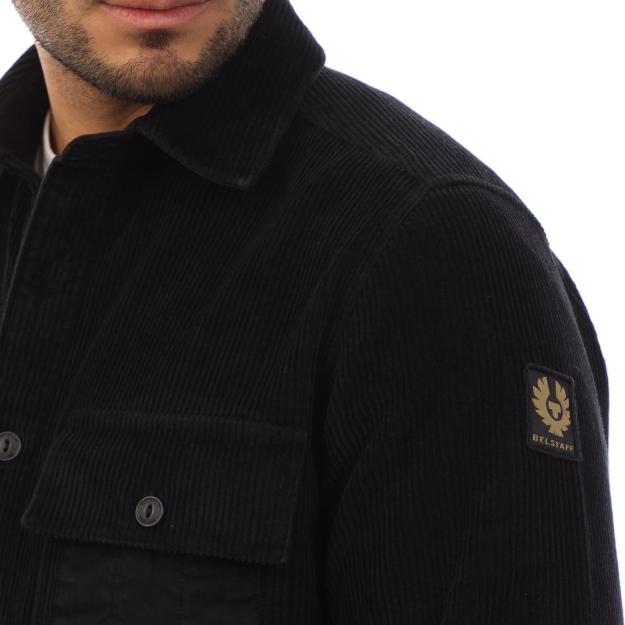 Black - Belstaff - Corduroy Fallgate Shirt - 3