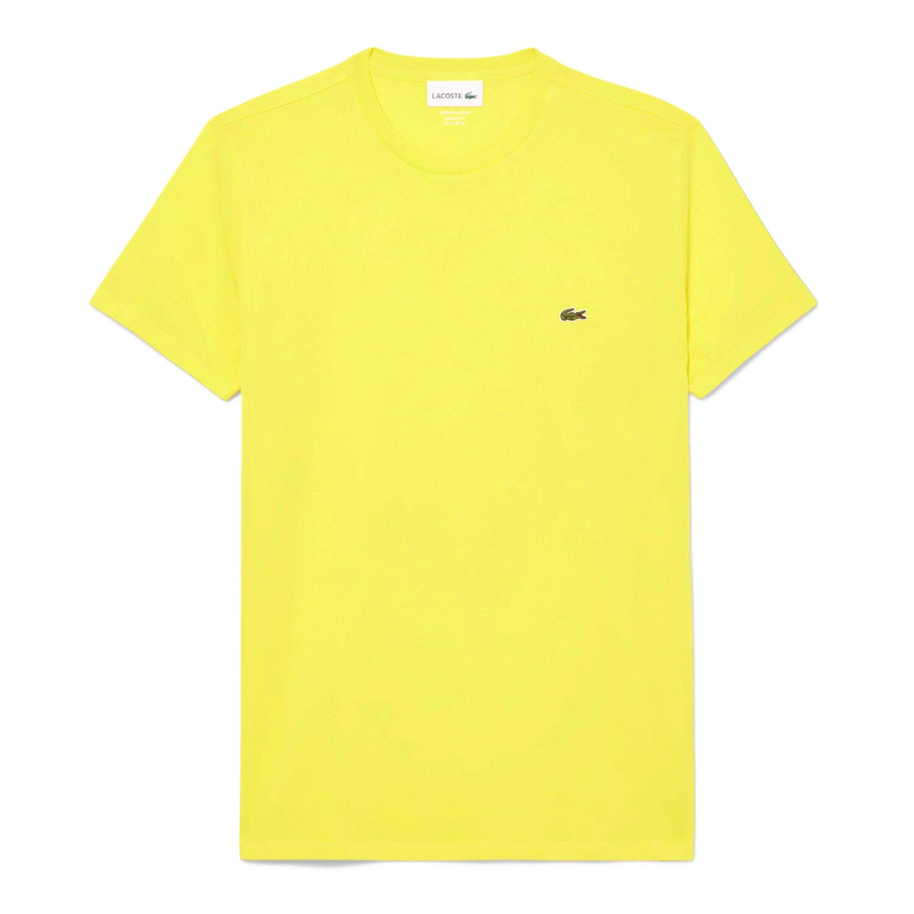 Yellow - Lacoste - Cotton Pima T-Shirt - 1