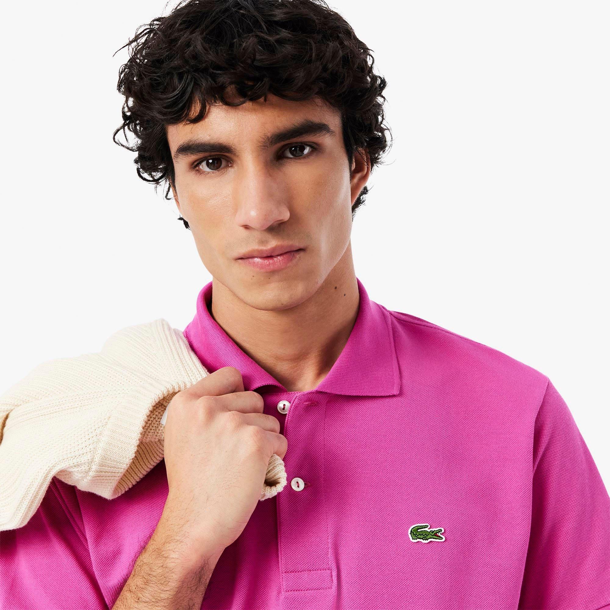 Pink - Lacoste - Classic Fit L.12.12 Original Polo Shirt - 5