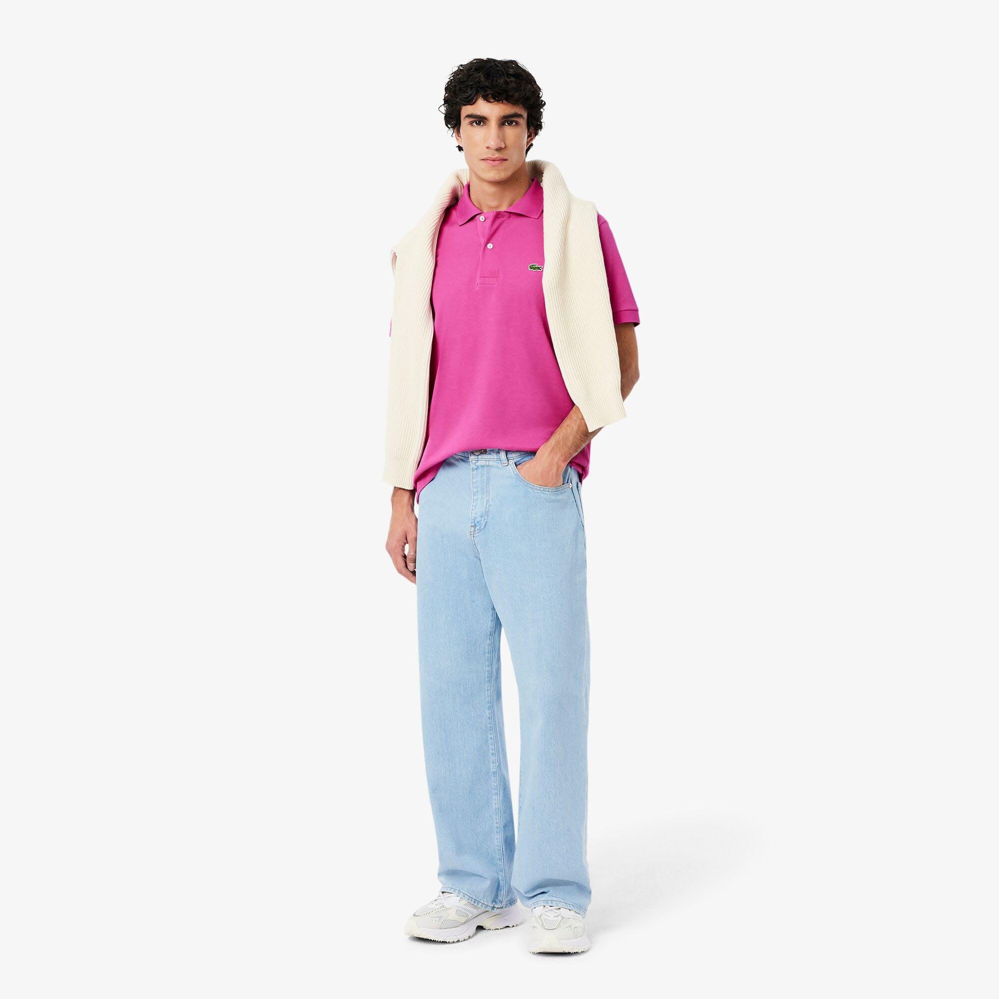 Pink - Lacoste - Classic Fit L.12.12 Original Polo Shirt - 7