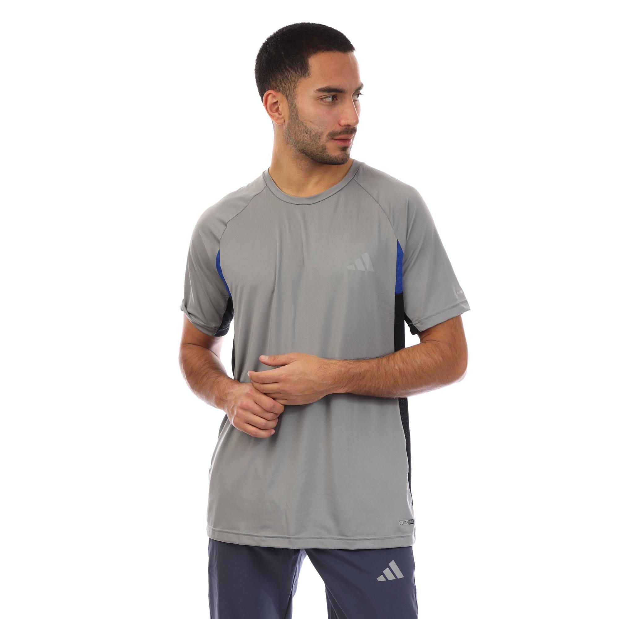 Grey - adidas - Climacool T-Shirt - 1