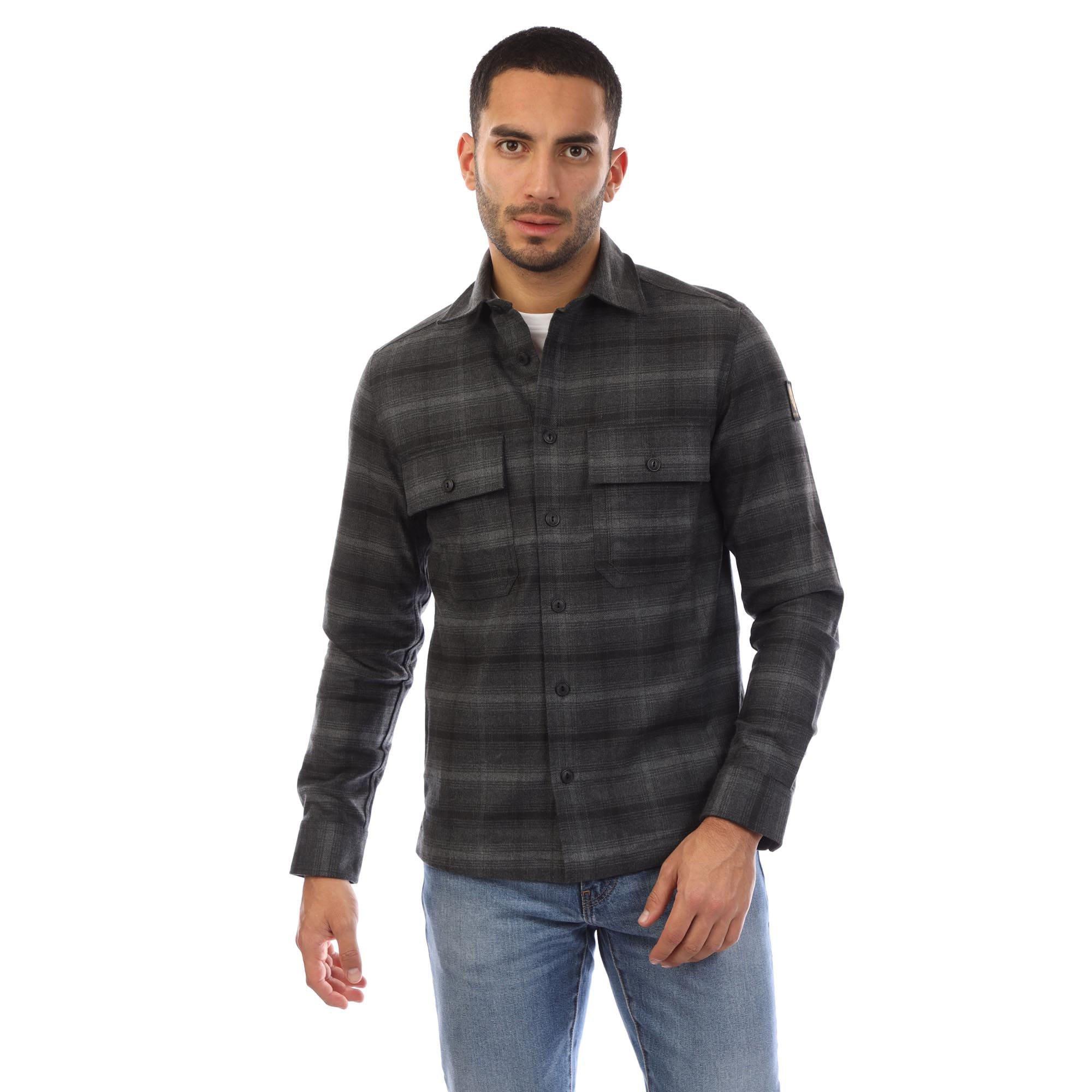 Grey - Belstaff - Corduroy Fallgate Shirt - 1