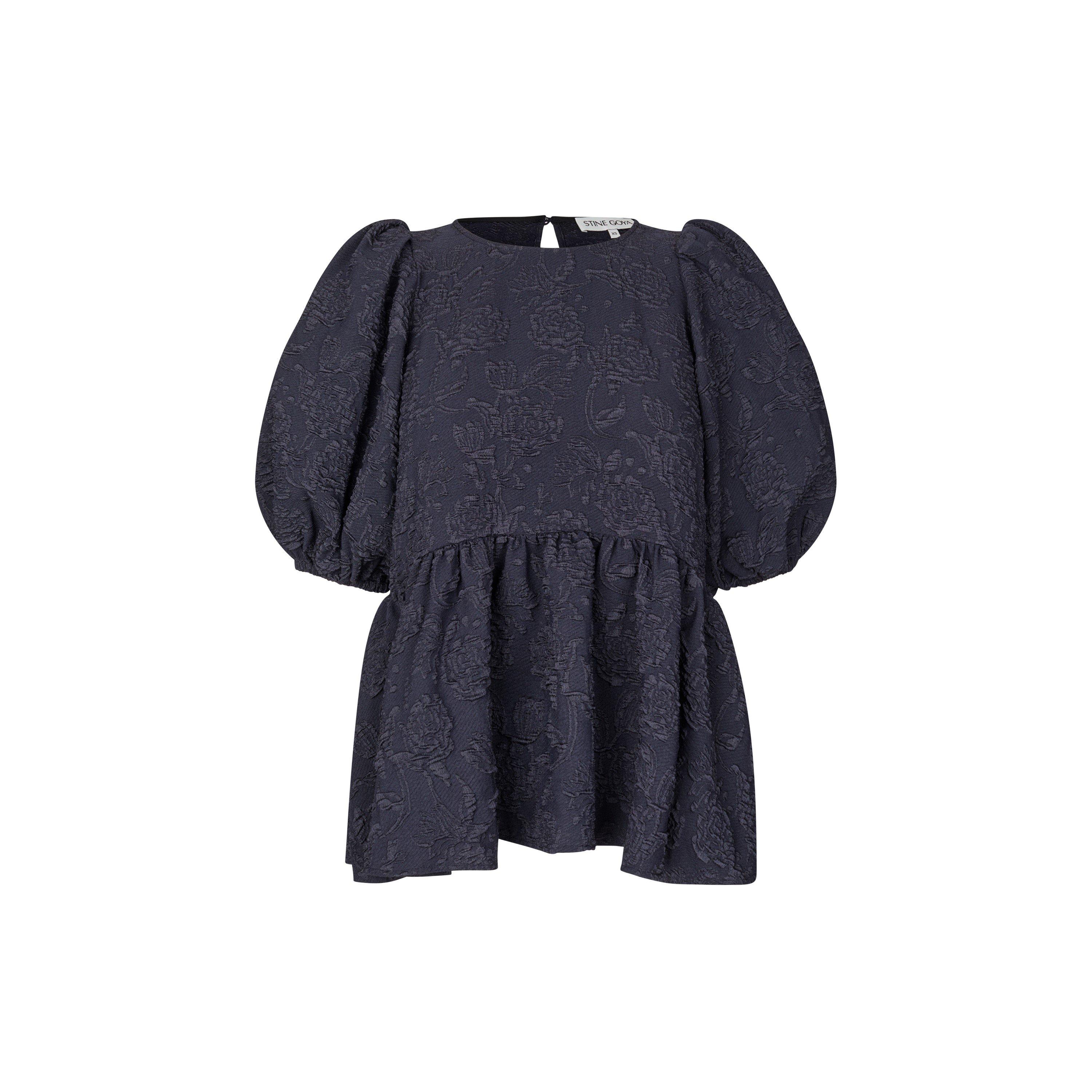 Stine Goya Women's Puff Sleeve Peplum Top - Garden Relief - Size 8 (XS)