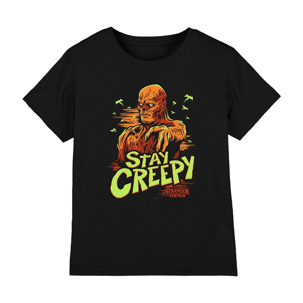 Black - Stranger Things - Stranger Things Vecna Stay Creepy Kids T-Shirt Bl - 1