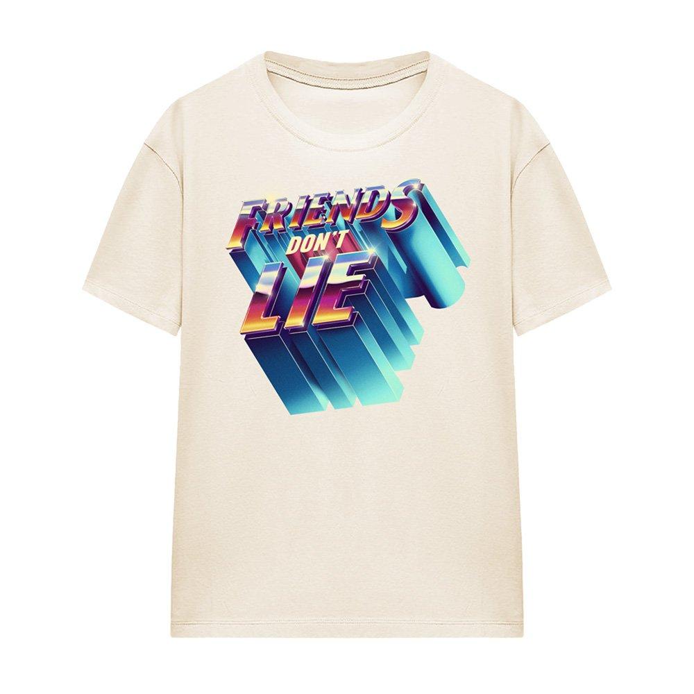 Beige - Stranger Things - Stranger Things Friends DonT Lie Womens T-Shirt - 4