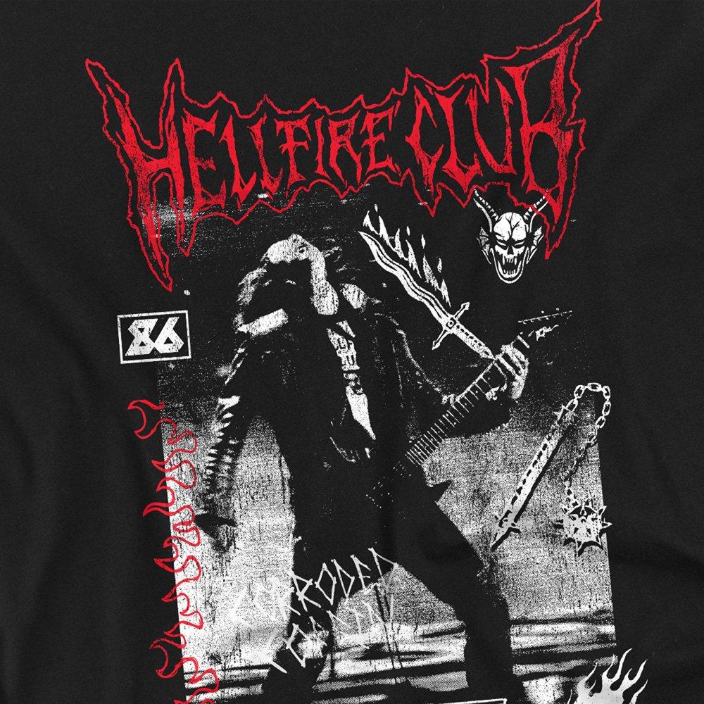 Black - Stranger Things - Stranger Things Eddie Hellfire T-Shirt Black - 2