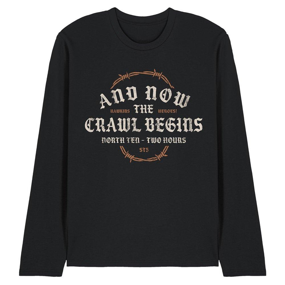 Black - Stranger Things - Stranger Things The Crawl Begins Long Sleeve T-Shi - 1