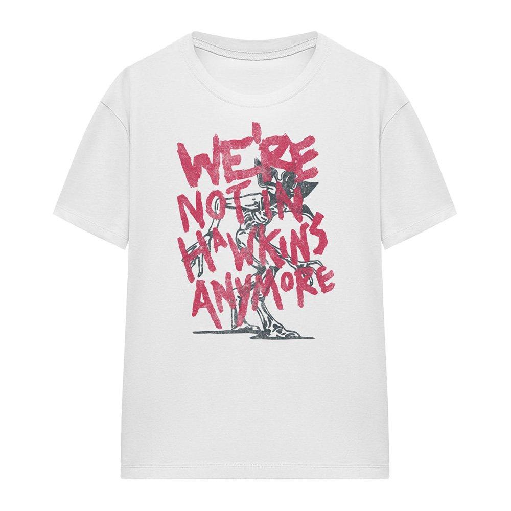 White - Stranger Things - Stranger Things Not In Hawkins Womens T-Shirt Whi - 4