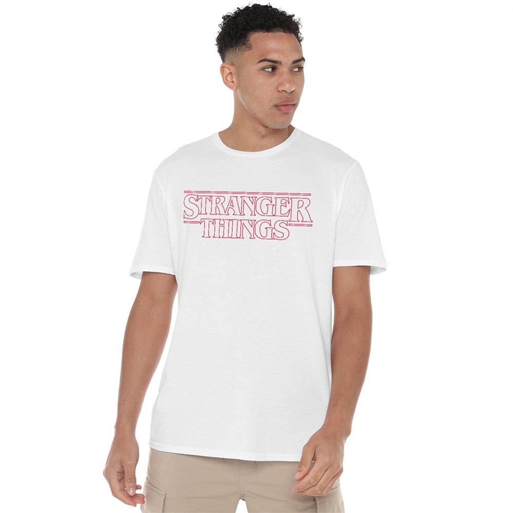 White - Stranger Things - Stranger Things Logo Grid Front Back T-Shirt Whit - 2