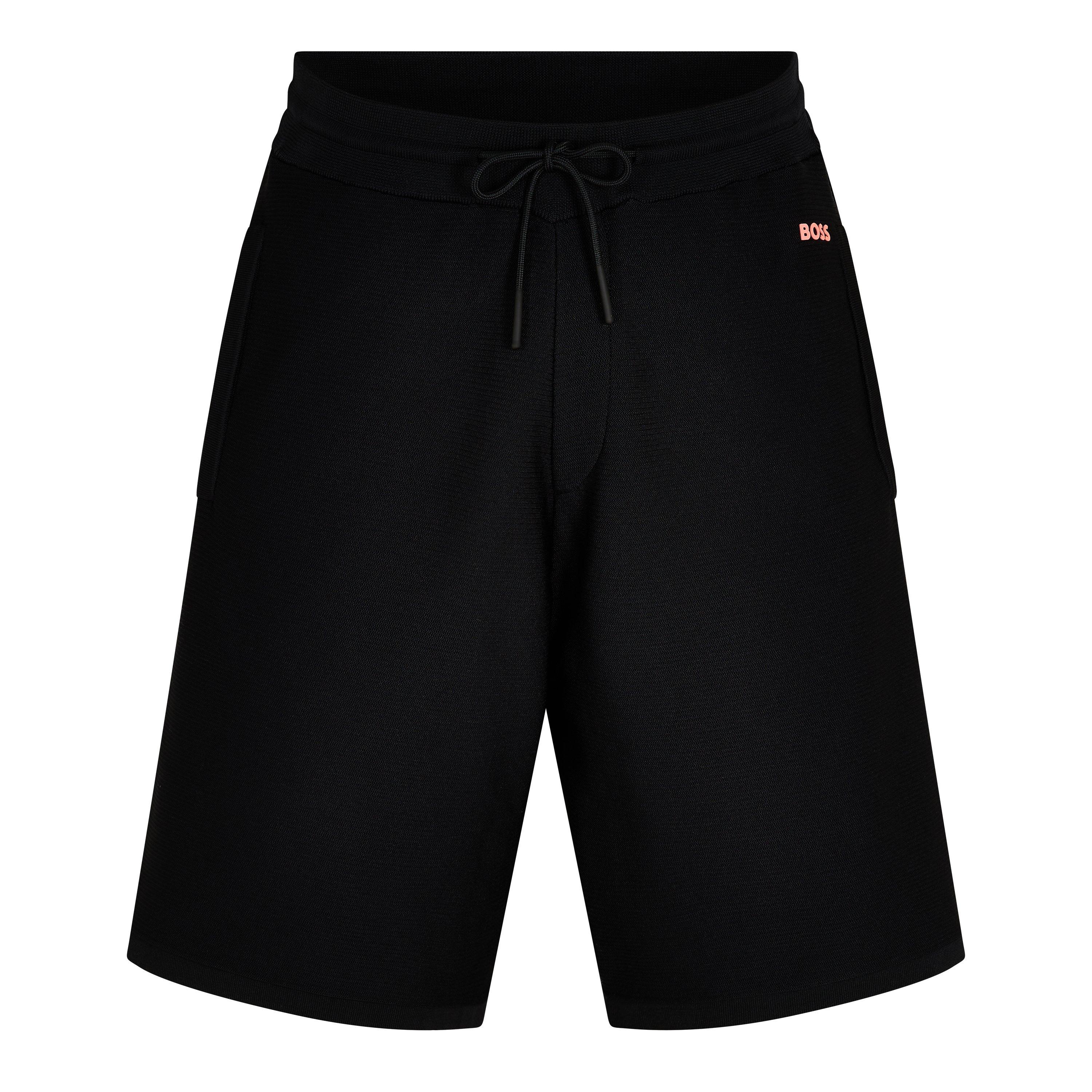 Zwart - Boss - Men's Tondar Woven Tracksuit Shorts - 1