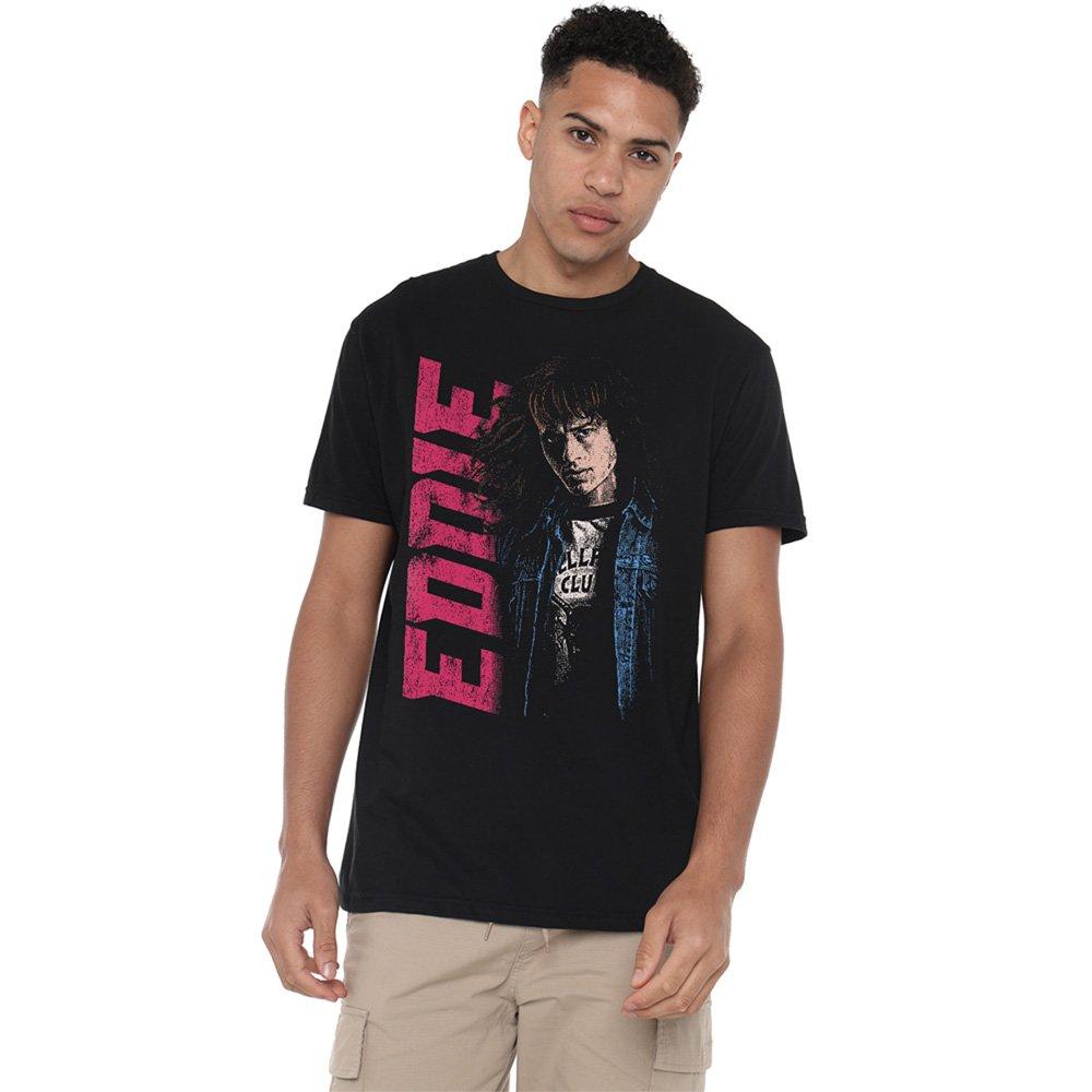 Black - Stranger Things - Stranger Things Eddie Neo Homage T-Shirt Black - 1