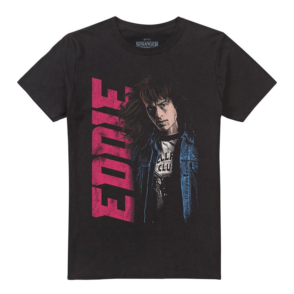 Black - Stranger Things - Stranger Things Eddie Neo Homage T-Shirt Black - 4