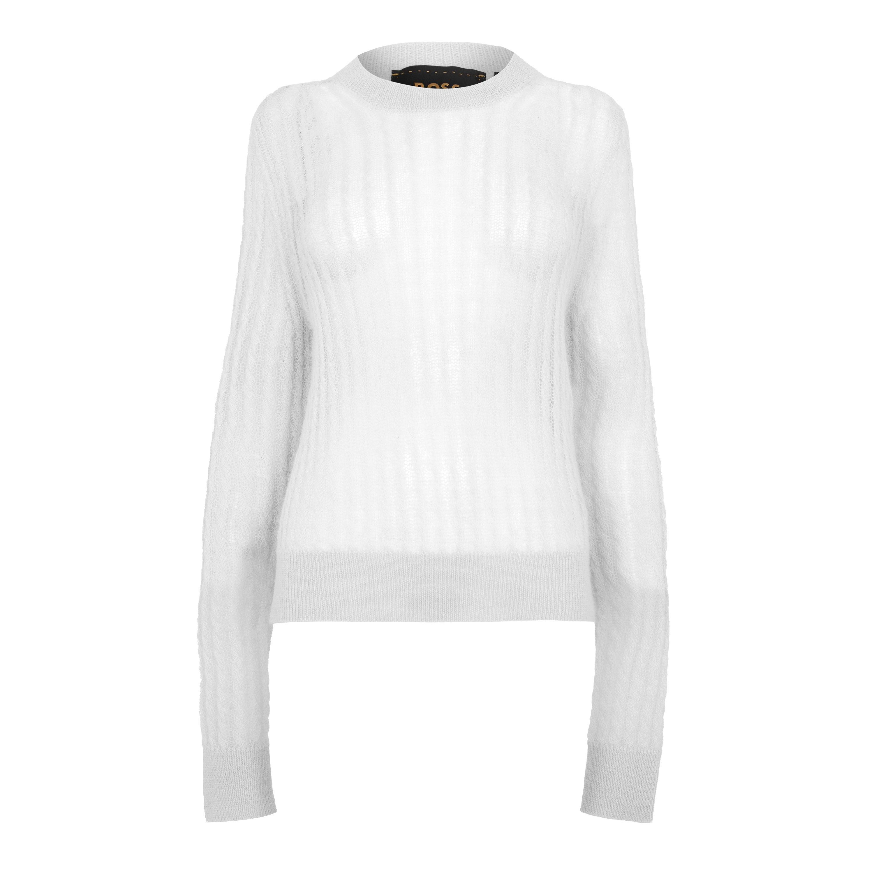 Boss Women's Familiana Crew Sweatshirt - Medium Grey - 12 (L)