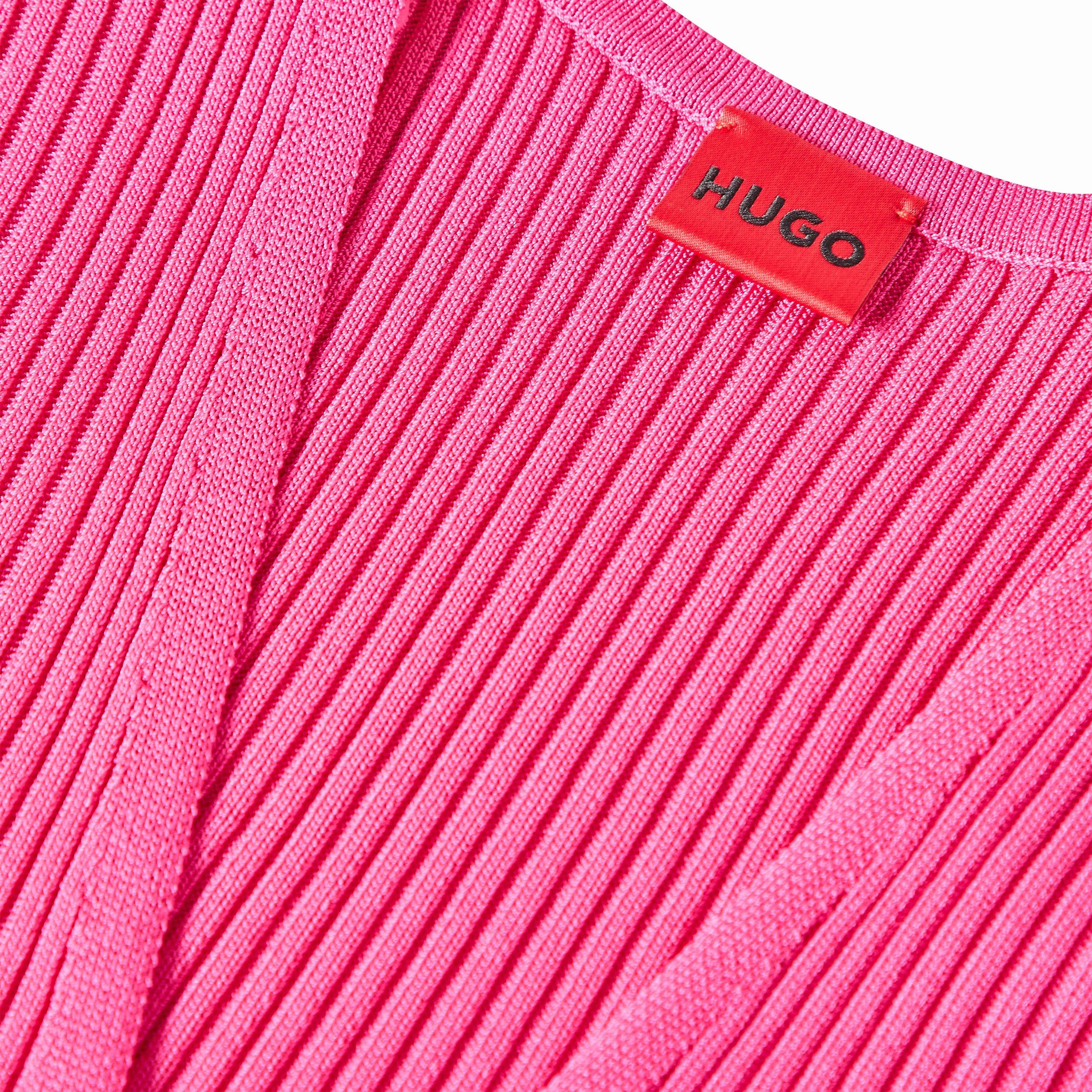 Bright Pink - Hugo - Women's Slisery Mini Dress - 3