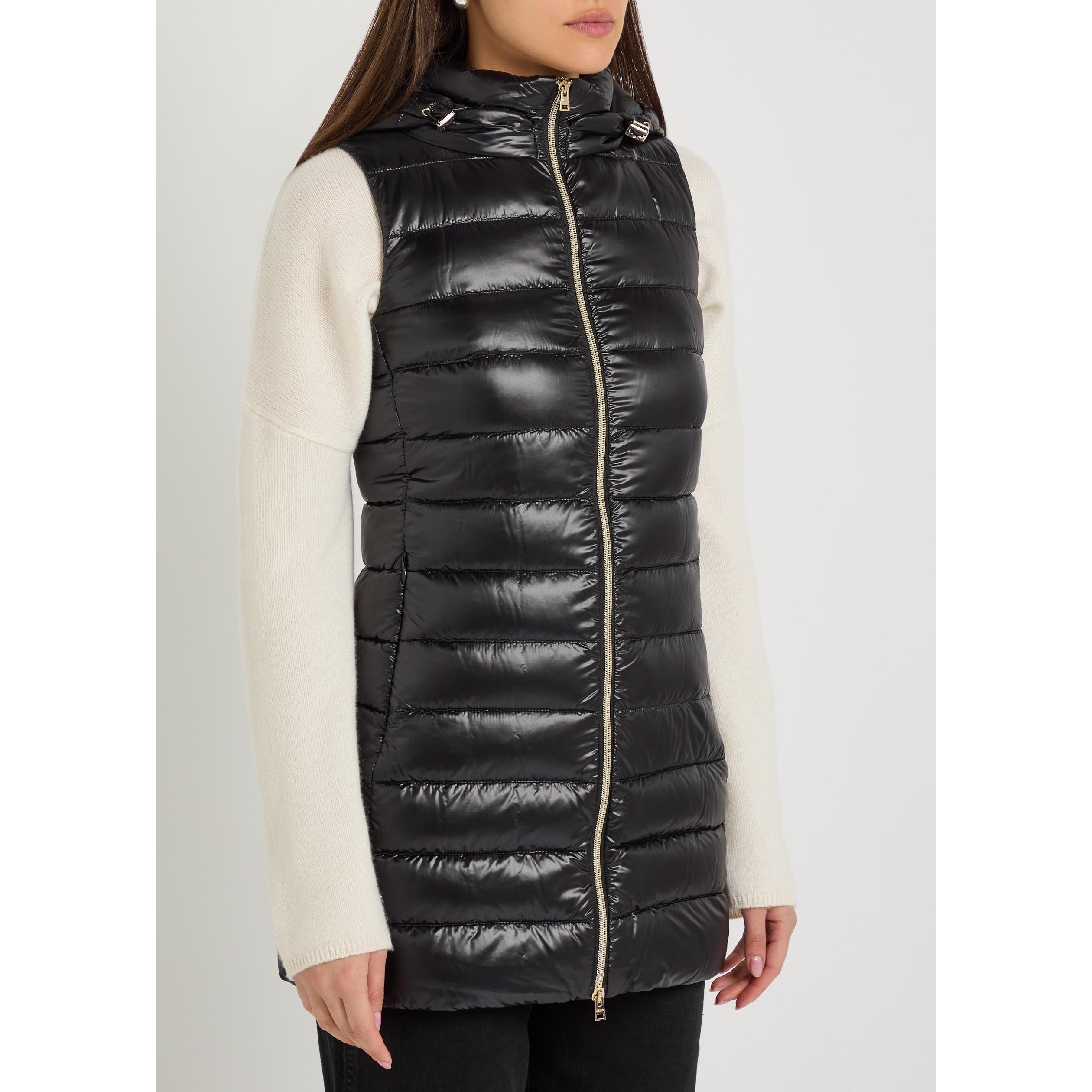 BLACK - Herno - J ULTRALIGHT HOODED WAISTCOAT - 2