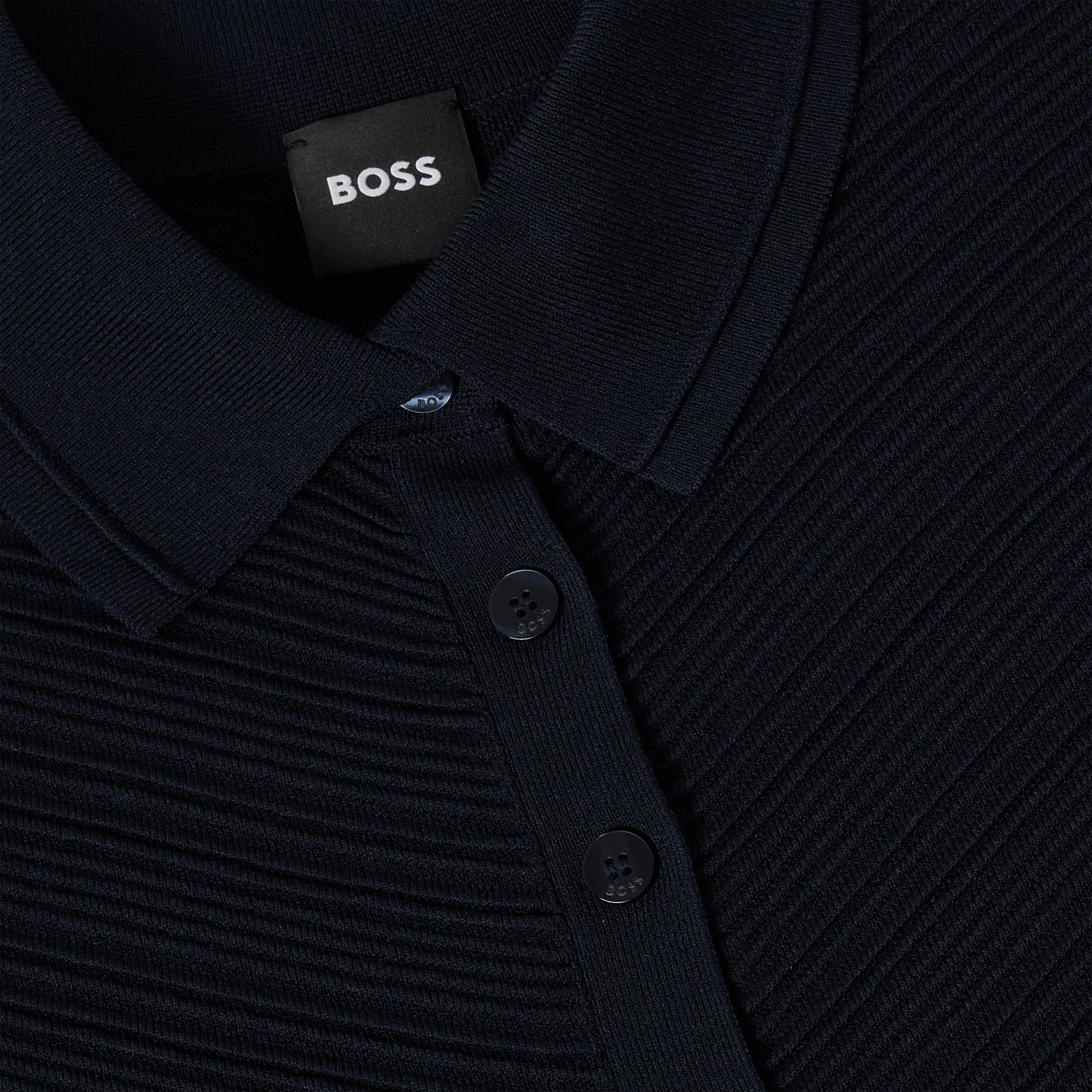 Dark Blue - Boss - Women's Fointa Knitted Top - 3