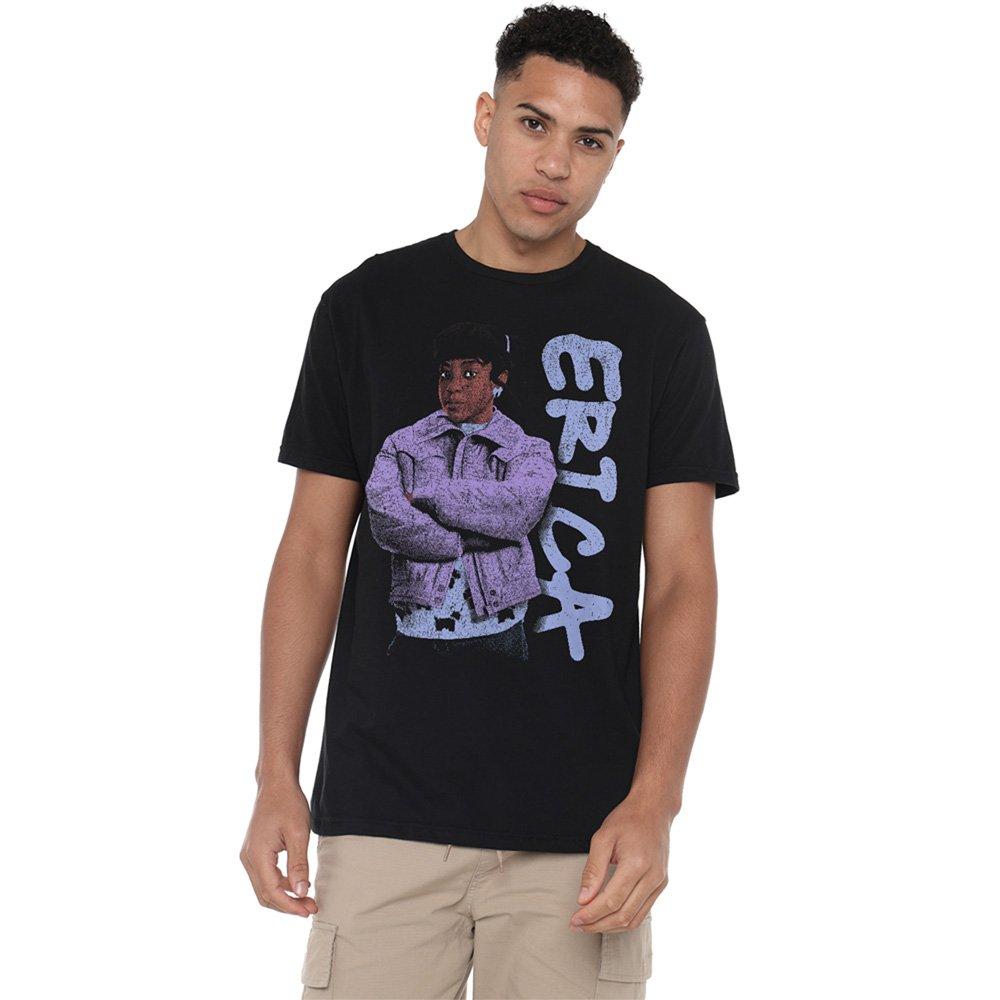 Black - Stranger Things - Stranger Things Erica Neo Homage T-Shirt Black - 1