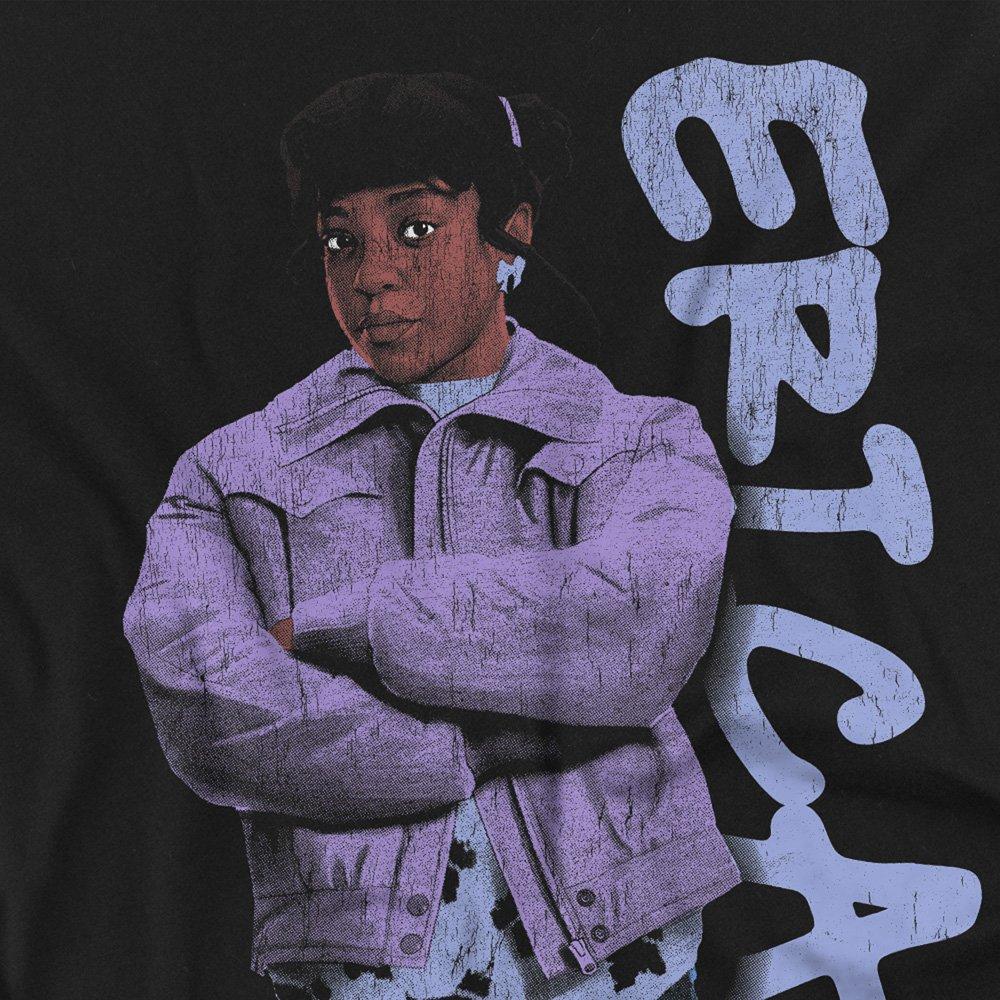 Black - Stranger Things - Stranger Things Erica Neo Homage T-Shirt Black - 2