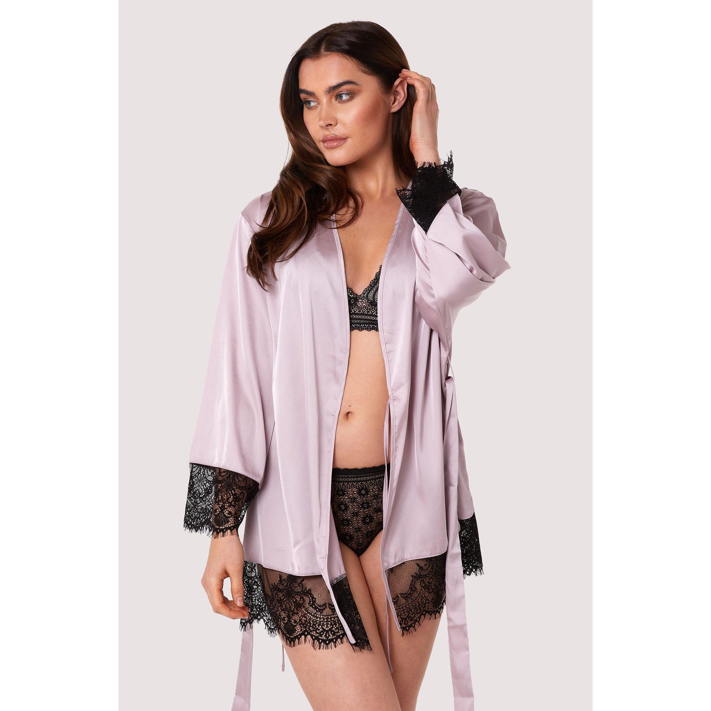 Pink - Wolf and Whistle - Alaia Mink Caged Kimono - 1