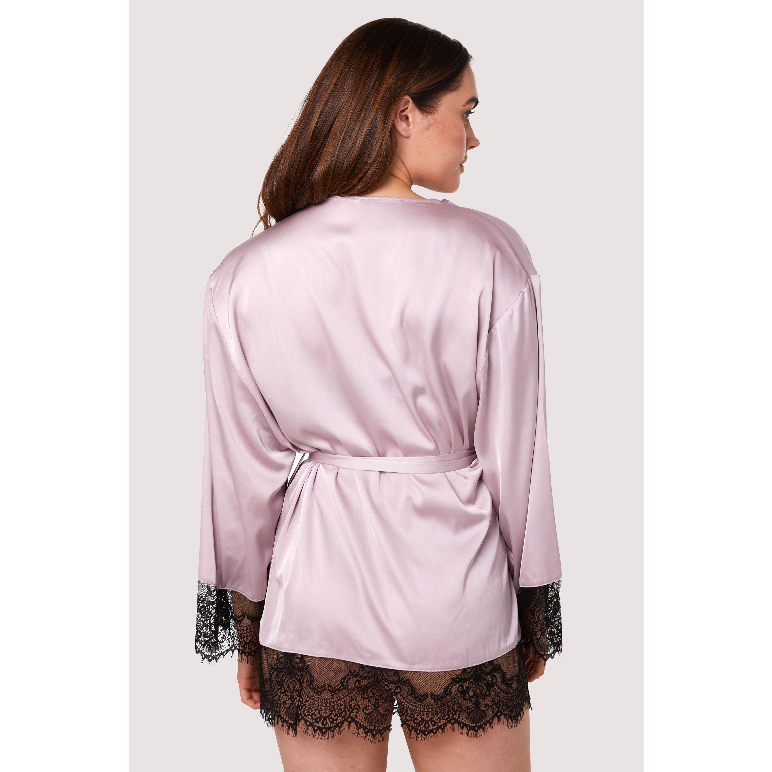 Pink - Wolf and Whistle - Alaia Mink Caged Kimono - 2