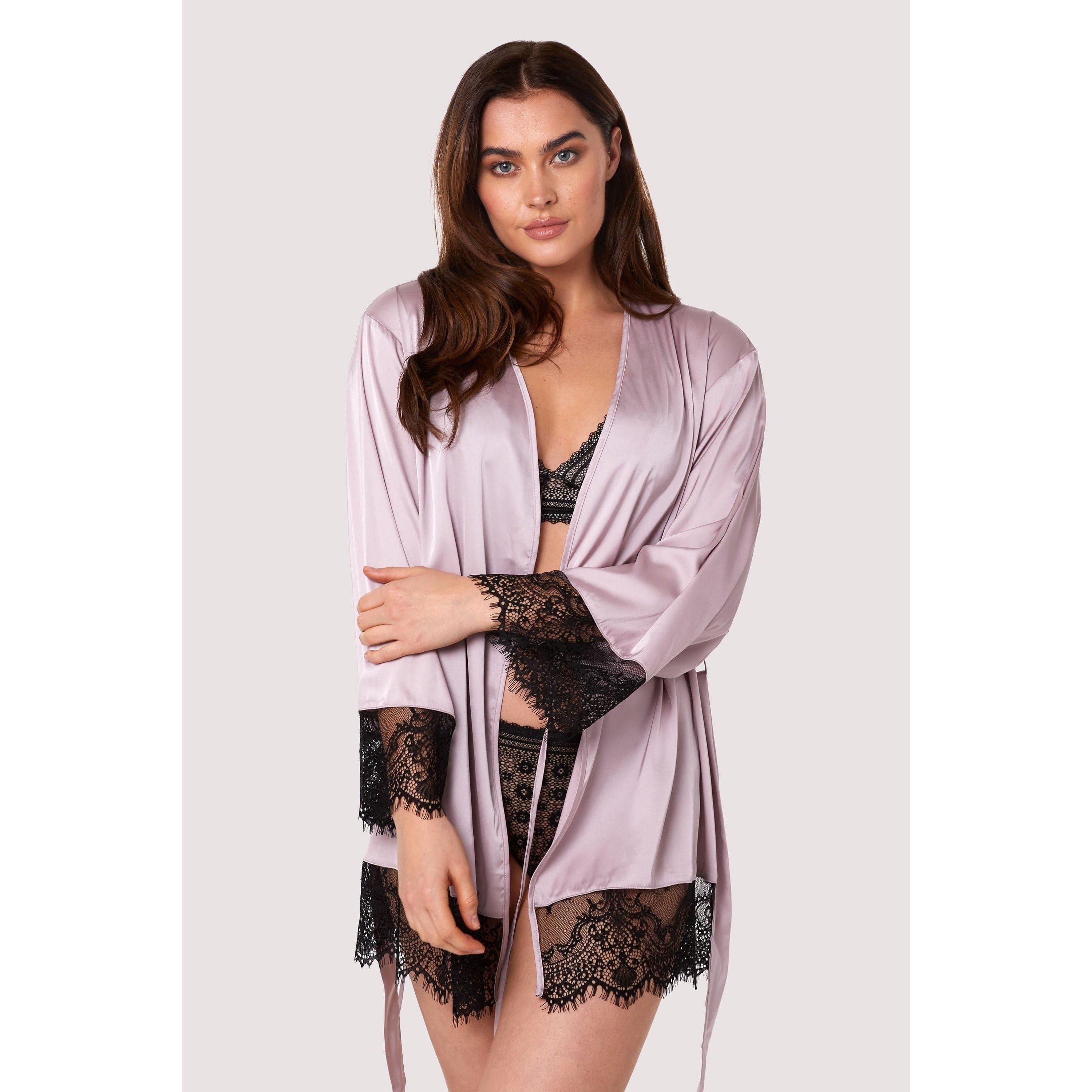 Pink - Wolf and Whistle - Alaia Mink Caged Kimono - 3