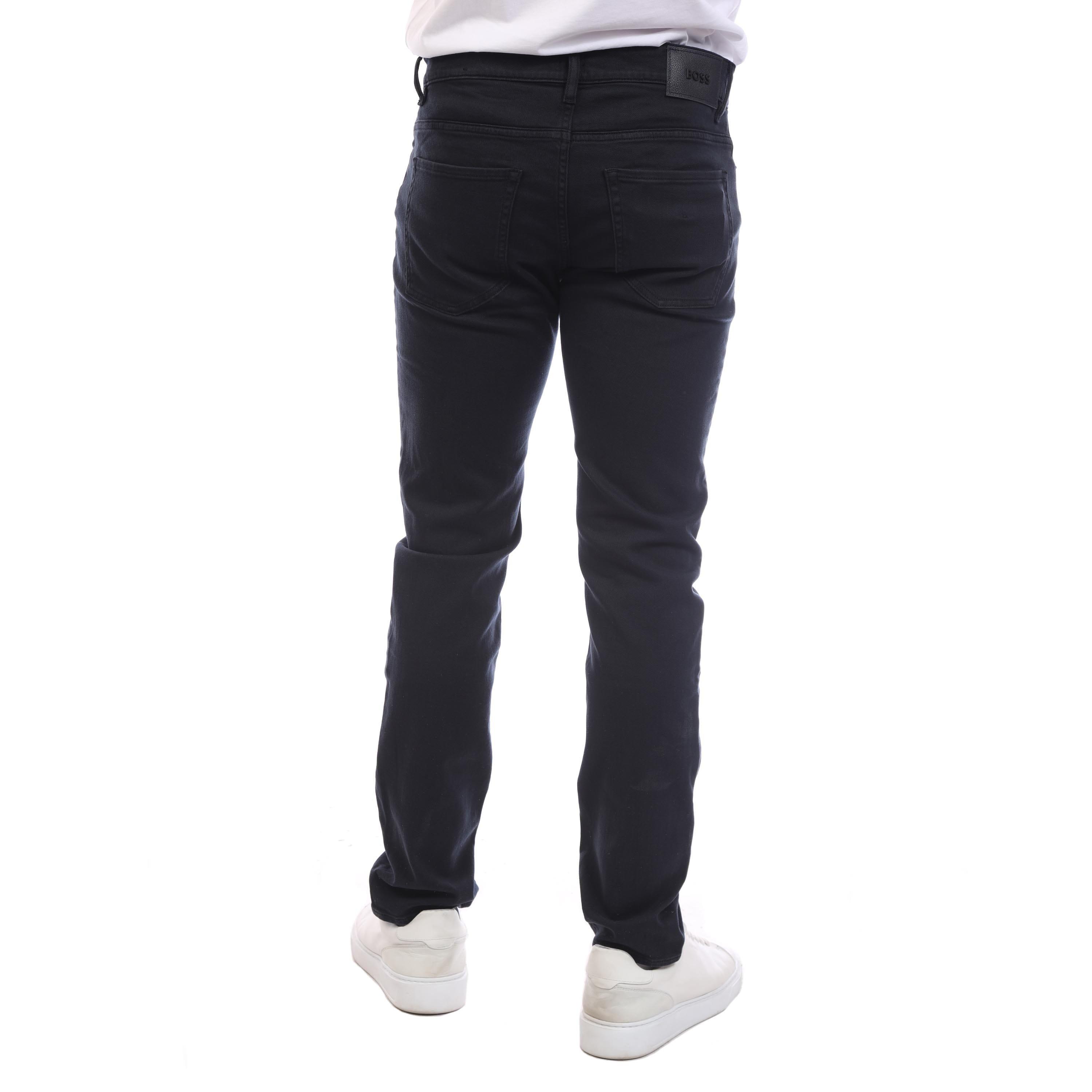 Dark Blue - Boss - Delaware 3-1 Slim-Fit Jeans - 2