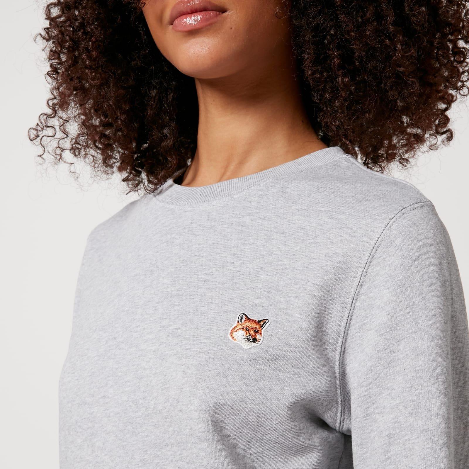 Grey - Maison Kitsune - Fox Head Patch Regular Sweatshirt - 2