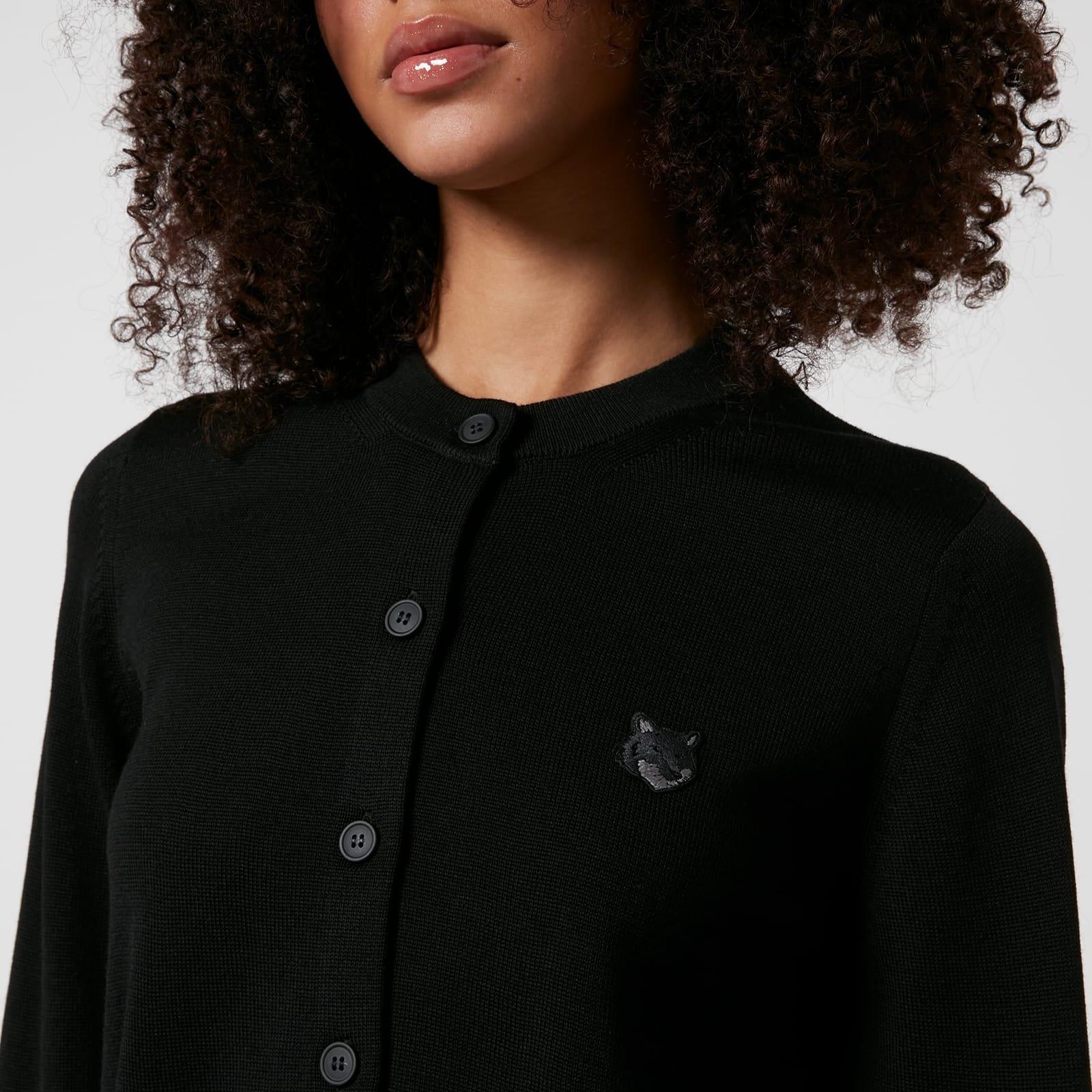 Black - Maison Kitsune - Bold Fox Head Patch Regular Cardigan - 4