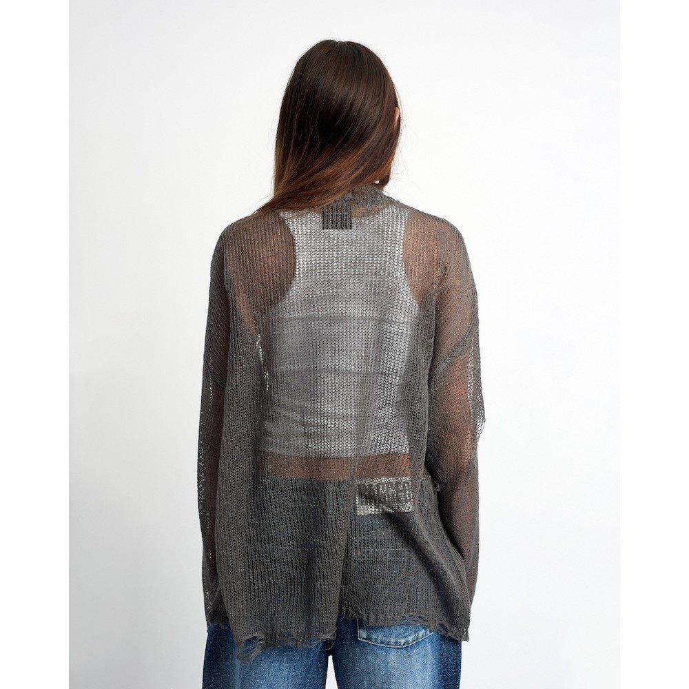 Grey/White - The Ragged Priest - Rag Fever Knit Ld99 - 2
