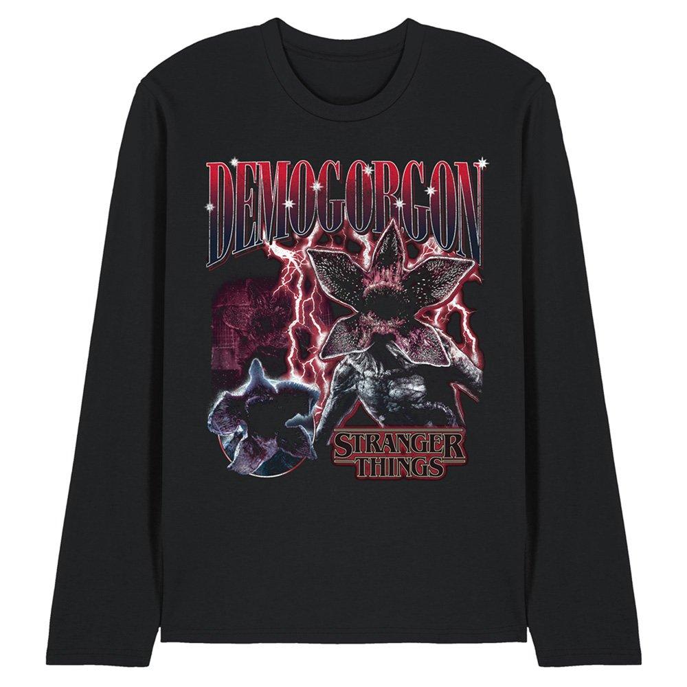 Black - Stranger Things - Stranger Things Demogorgon Homage Long Sleeve T-Sh - 1