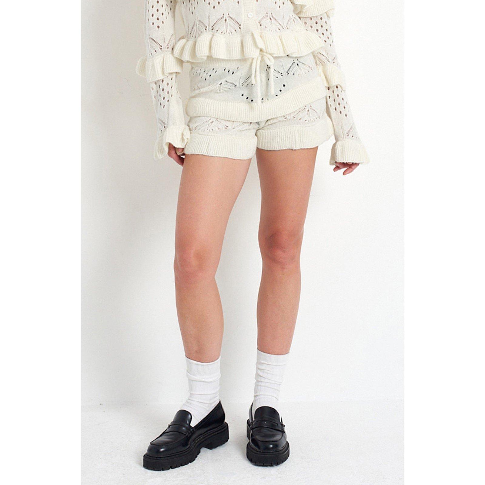 Cream - The Ragged Priest - Women's Gentle Knitted Shorts - 1