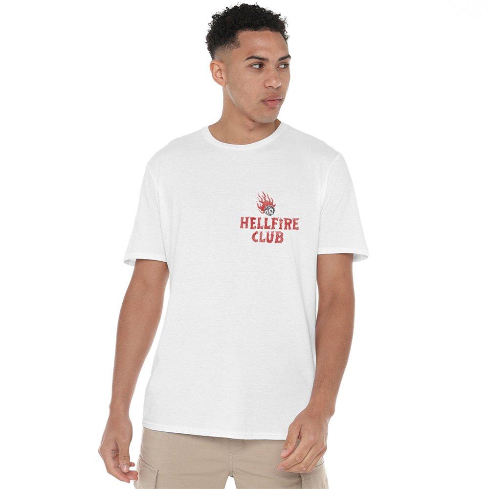 White - Stranger Things - Stranger Things Hellfire Wanted T-Shirt White - 2