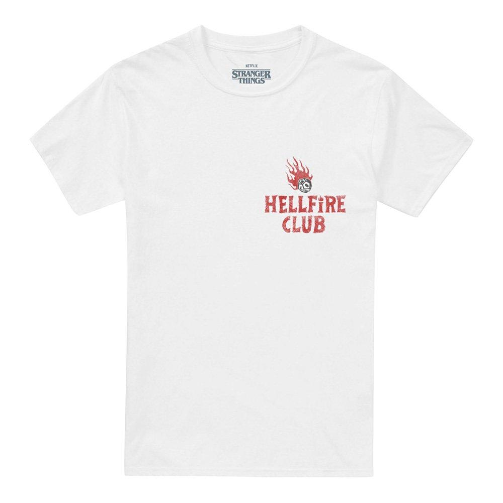 White - Stranger Things - Stranger Things Hellfire Wanted T-Shirt White - 5