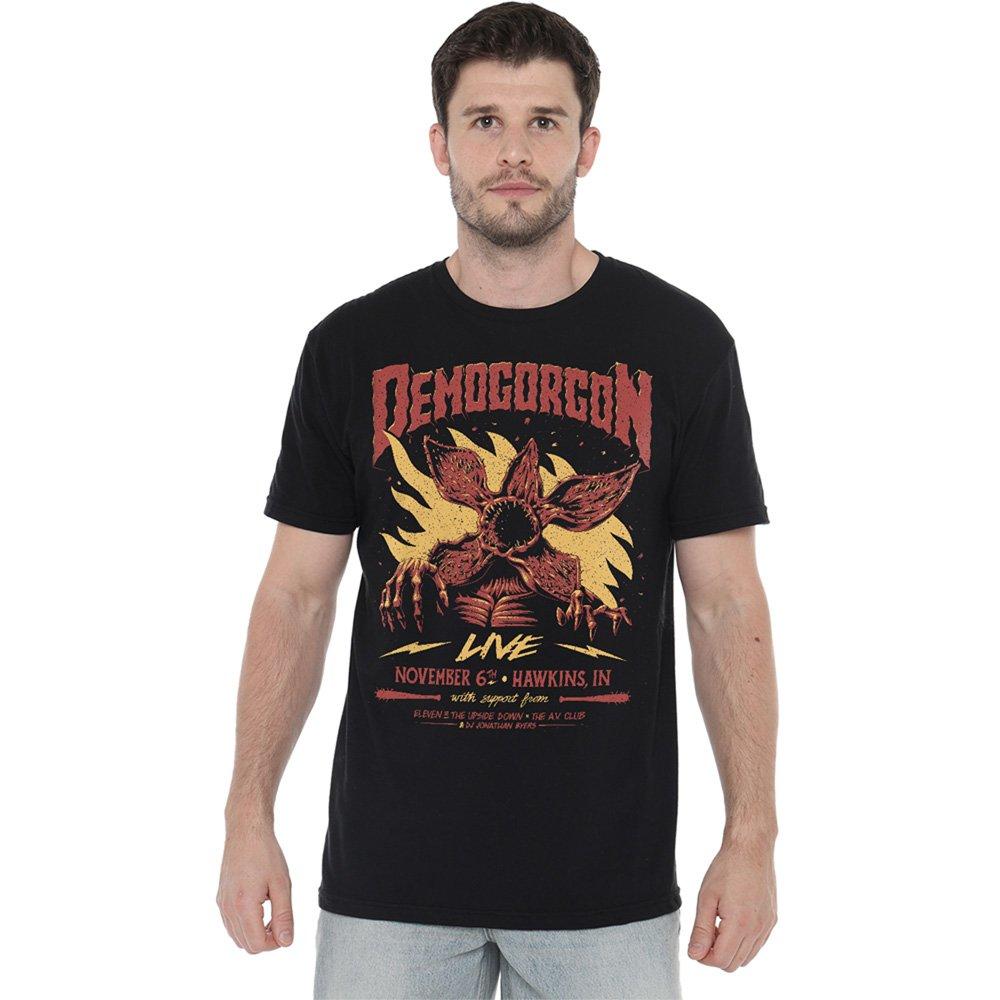 Black - Stranger Things - Stranger Things Demogorgon Live T-Shirt Black - 1