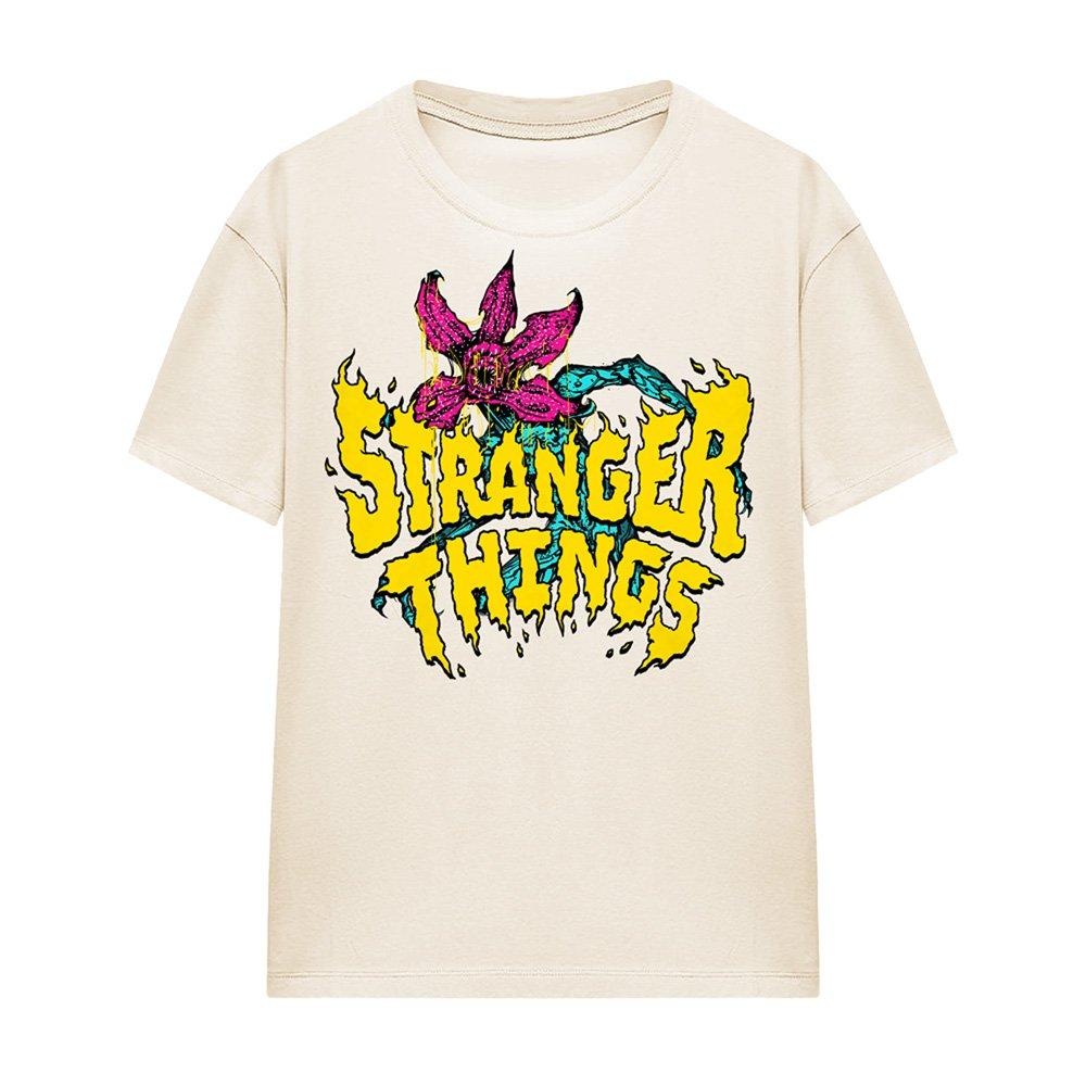 Beige - Stranger Things - Stranger Things Demogorgon Cruiser T-Shirt Natura - 4