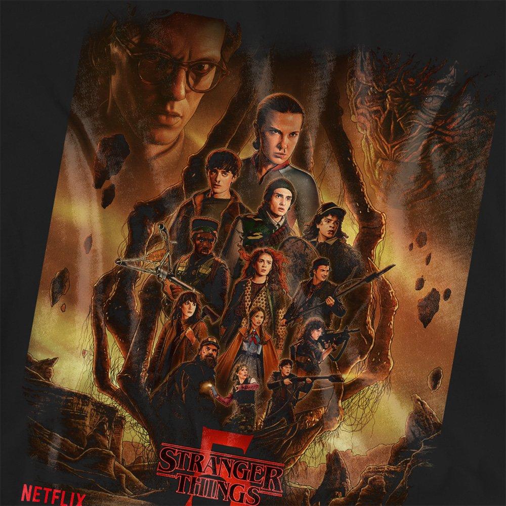 Black - Stranger Things - Stranger Things The Finale Poster T Shirt Black - 2