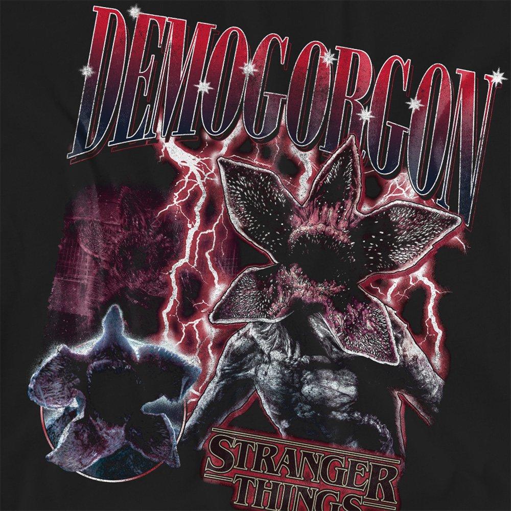 Black - Stranger Things - Stranger Things Demogorgon Homage T-Shirt Black - 2