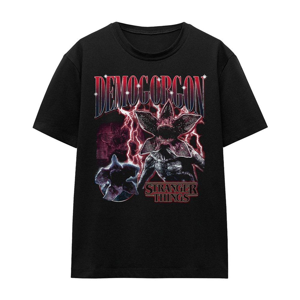 Black - Stranger Things - Stranger Things Demogorgon Homage T-Shirt Black - 4