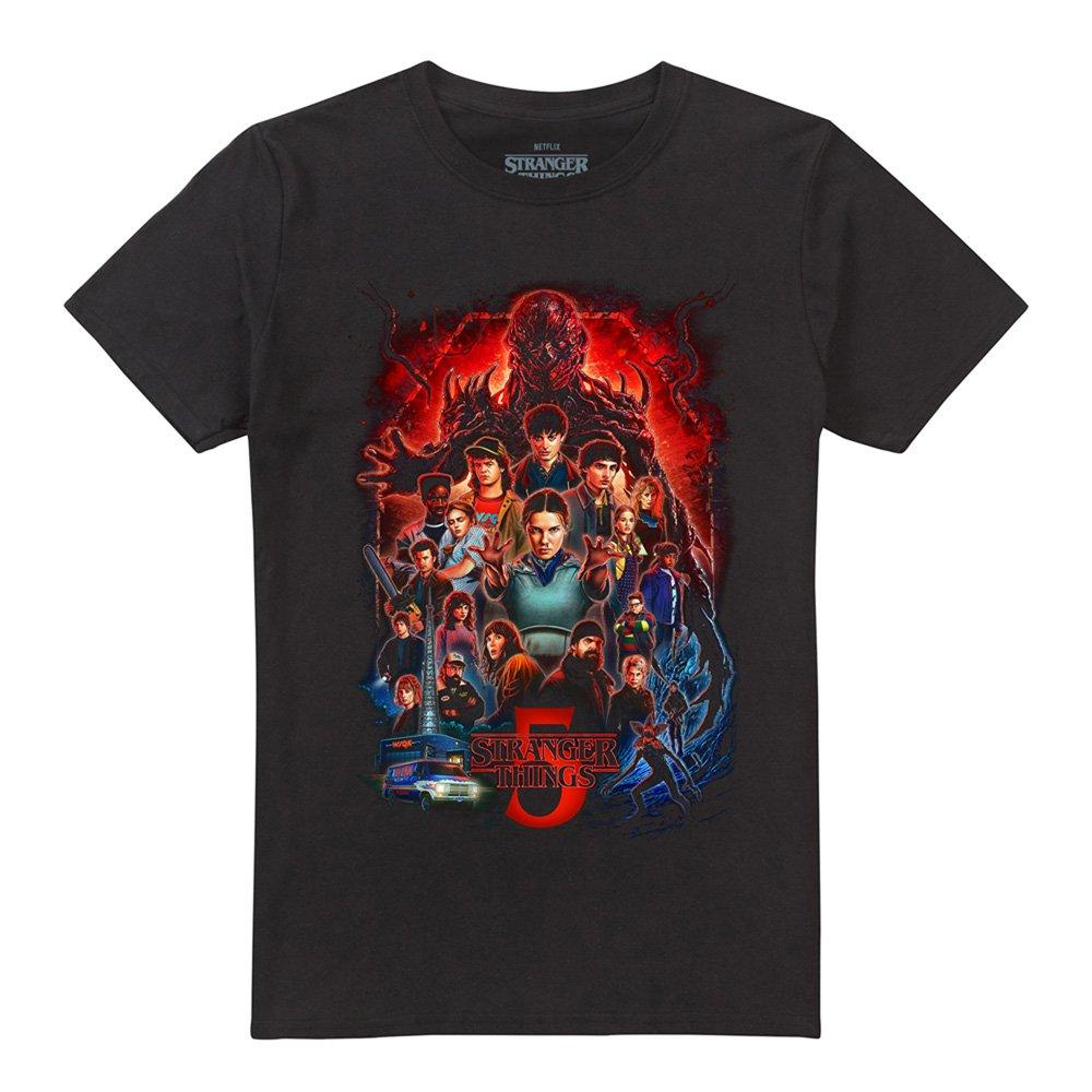 Black - Stranger Things - Stranger Things 5 Poster T-Shirt Black - 4
